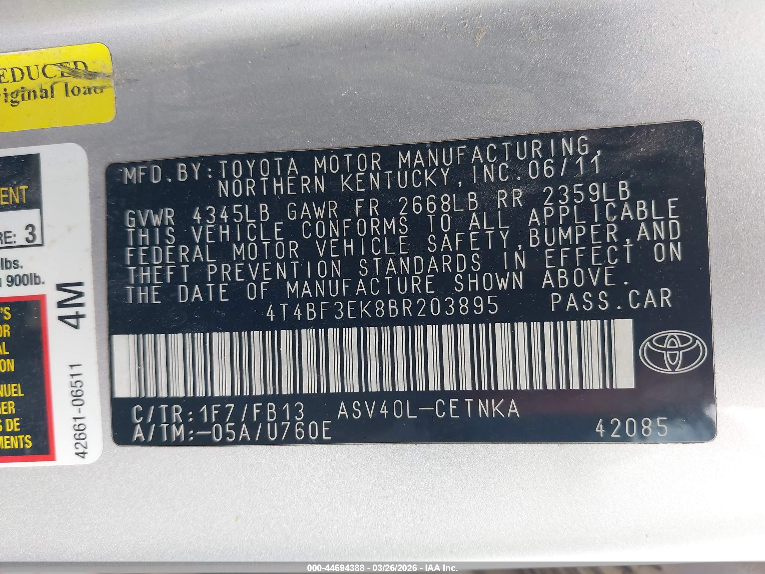 TOYOTA CAMRY image 9