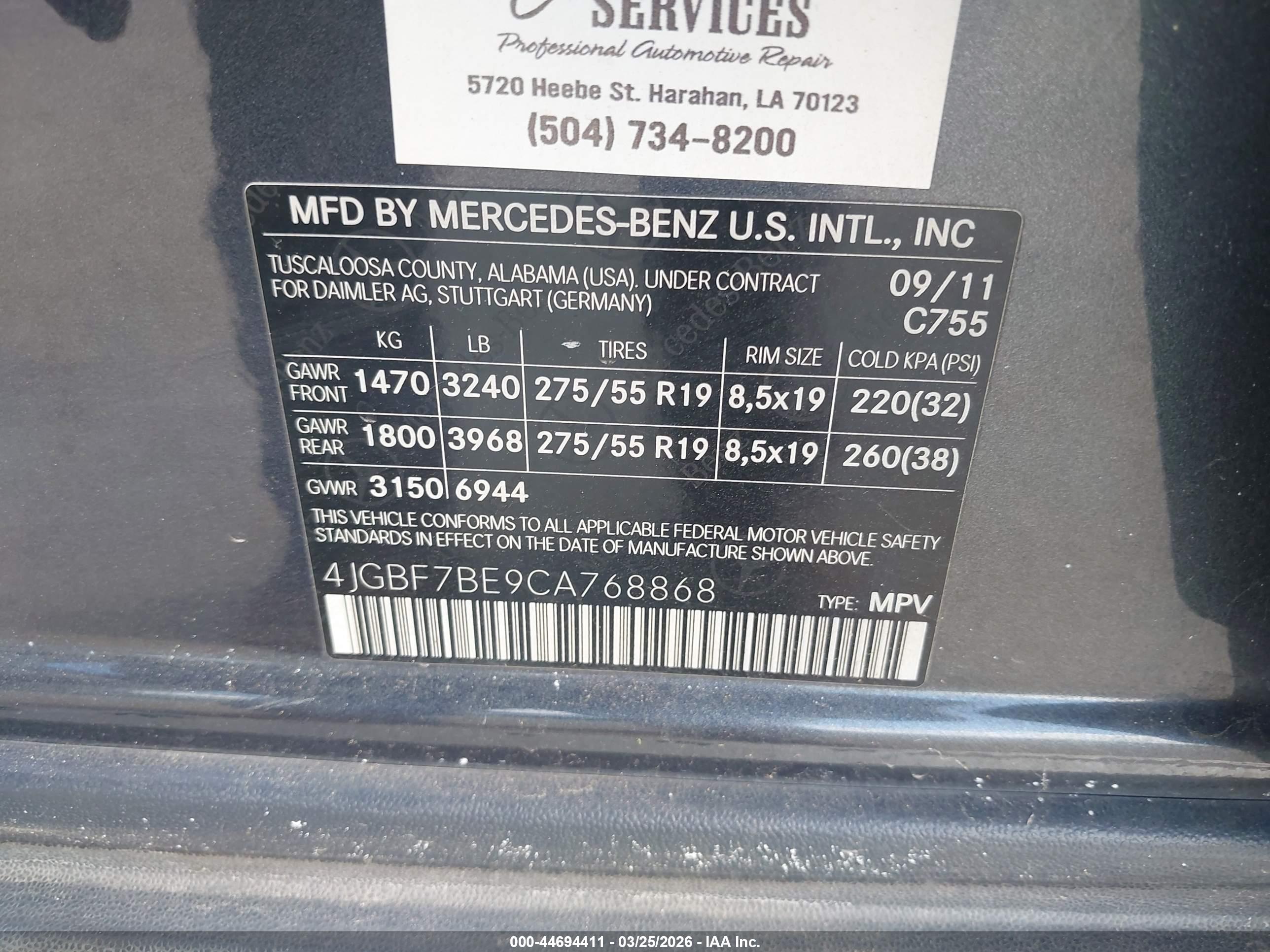 MERCEDES-BENZ GL image 9
