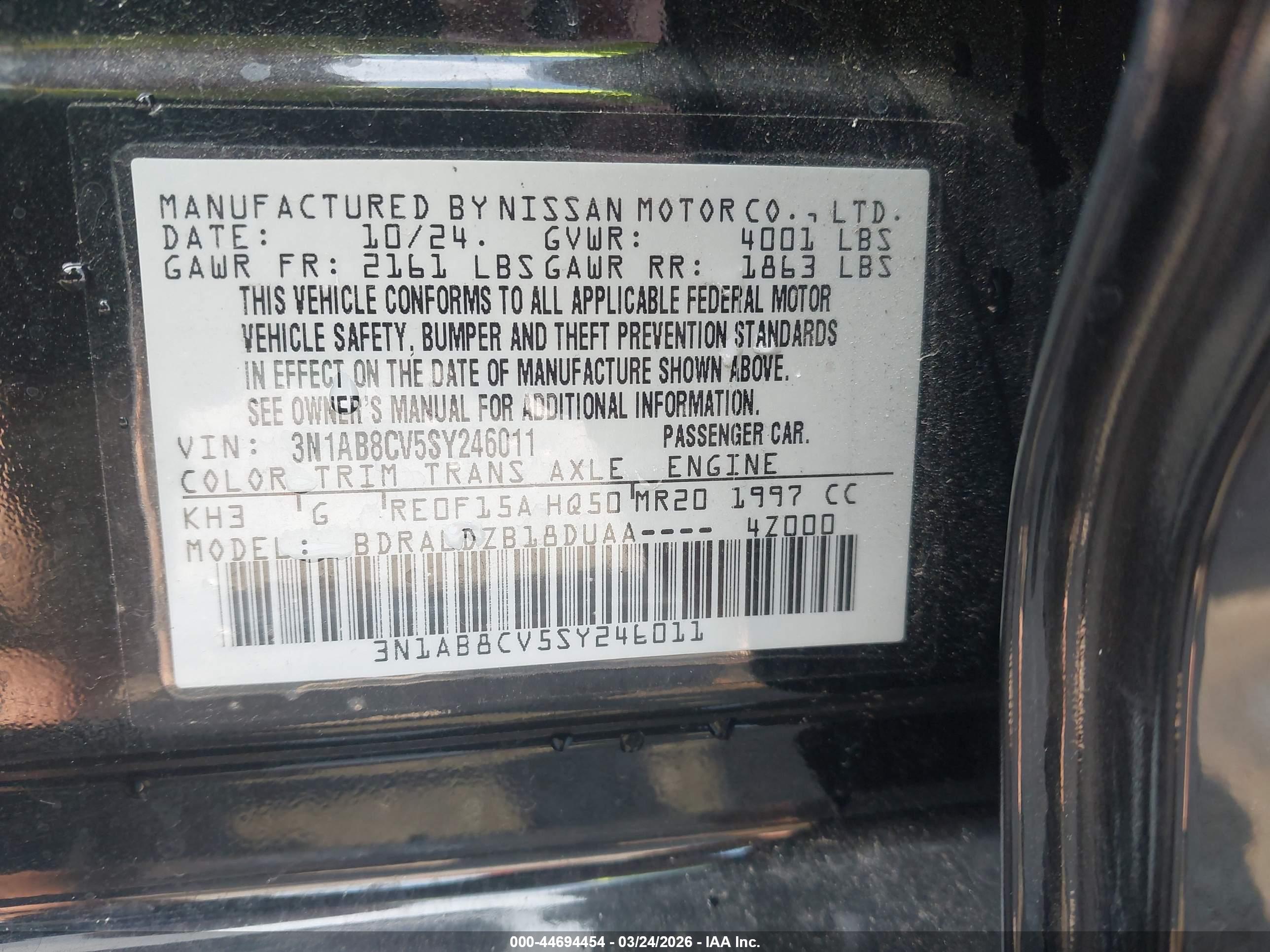 NISSAN SENTRA image 9