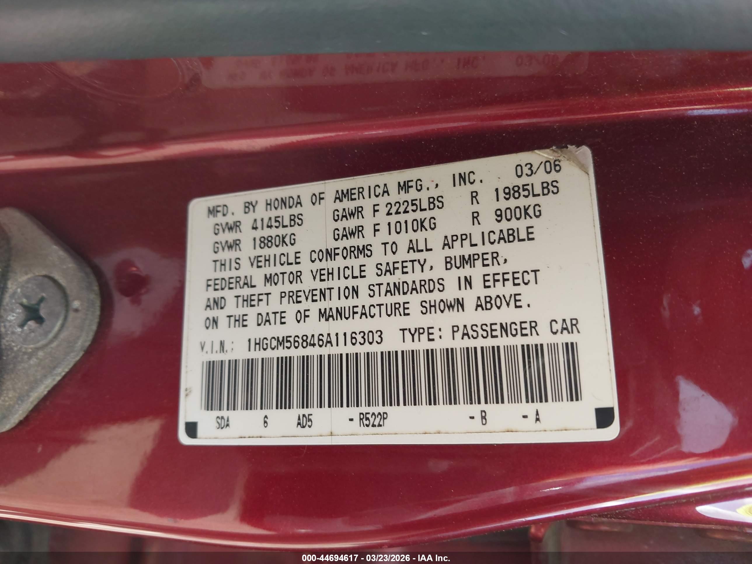 HONDA ACCORD image 9