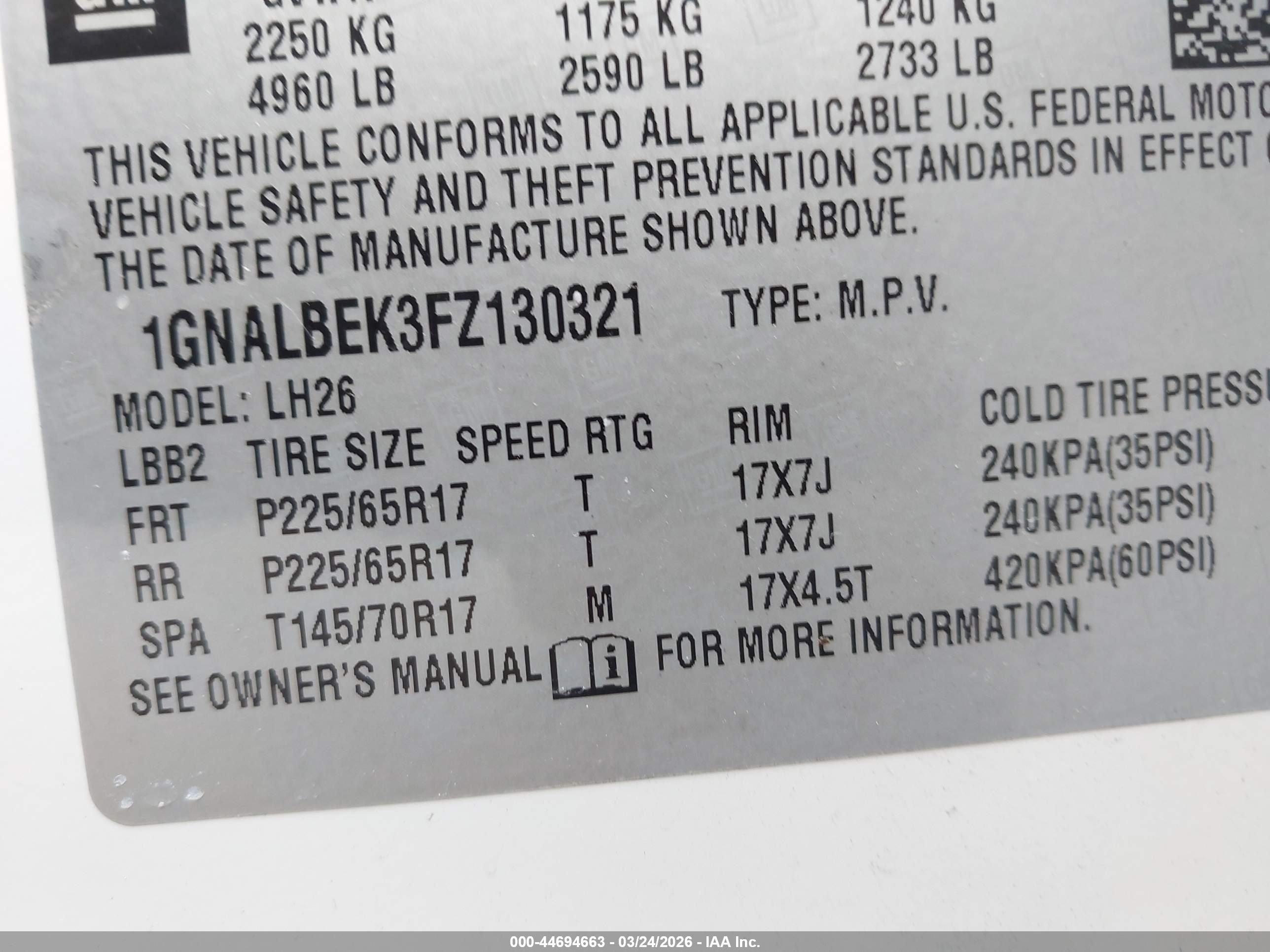 CHEVROLET EQUINOX image 9
