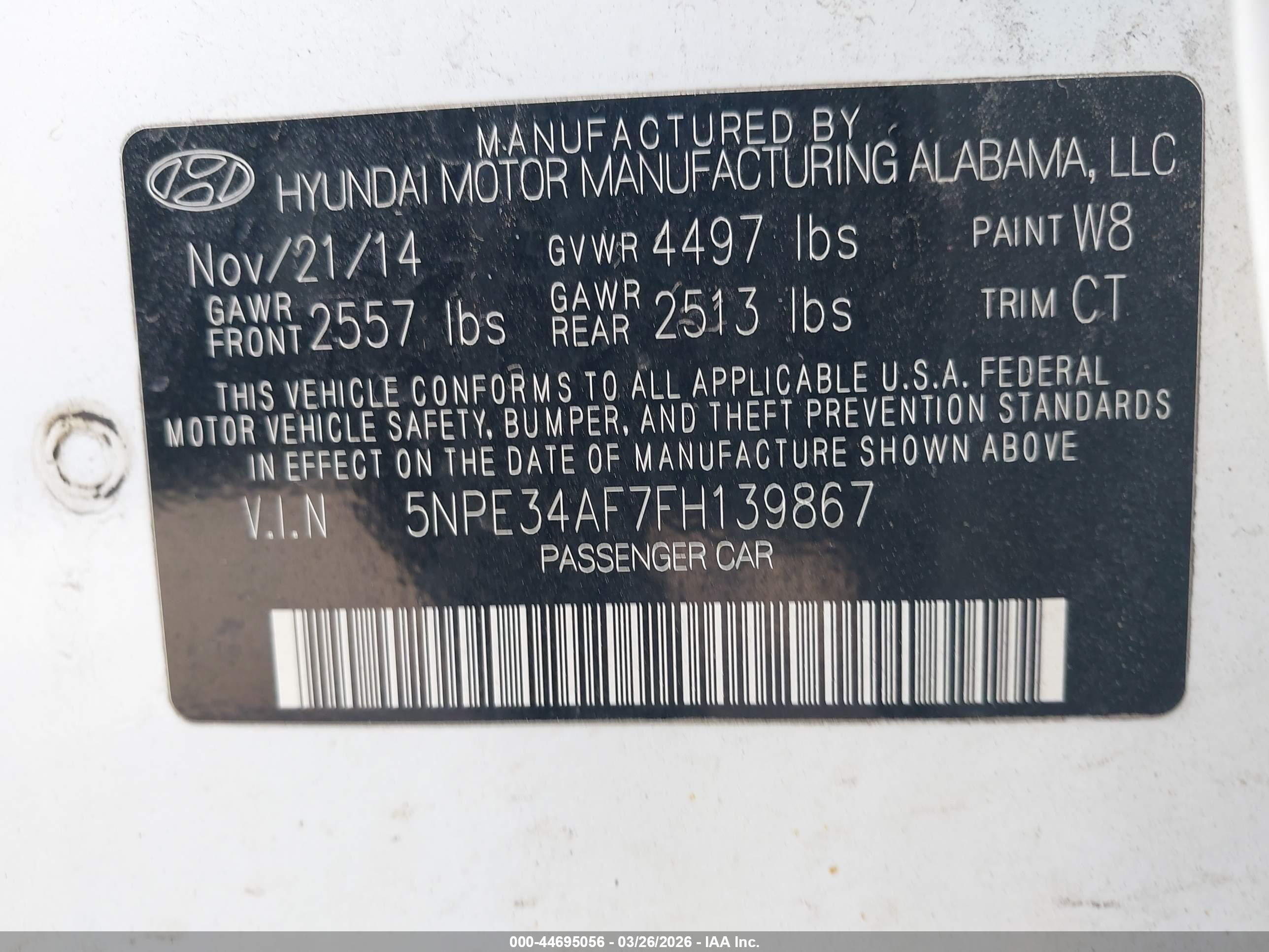 HYUNDAI SONATA image 9