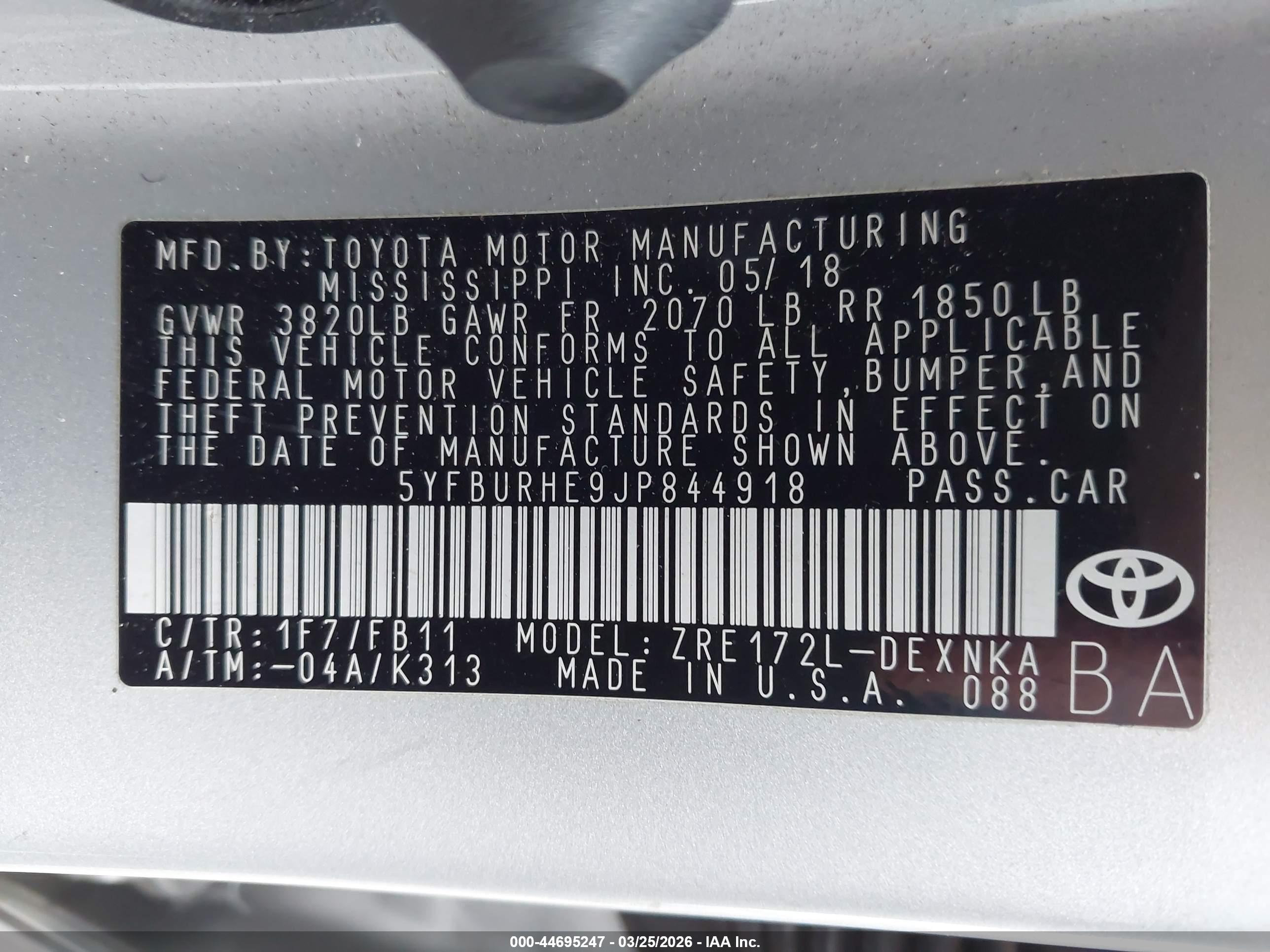 TOYOTA COROLLA image 9
