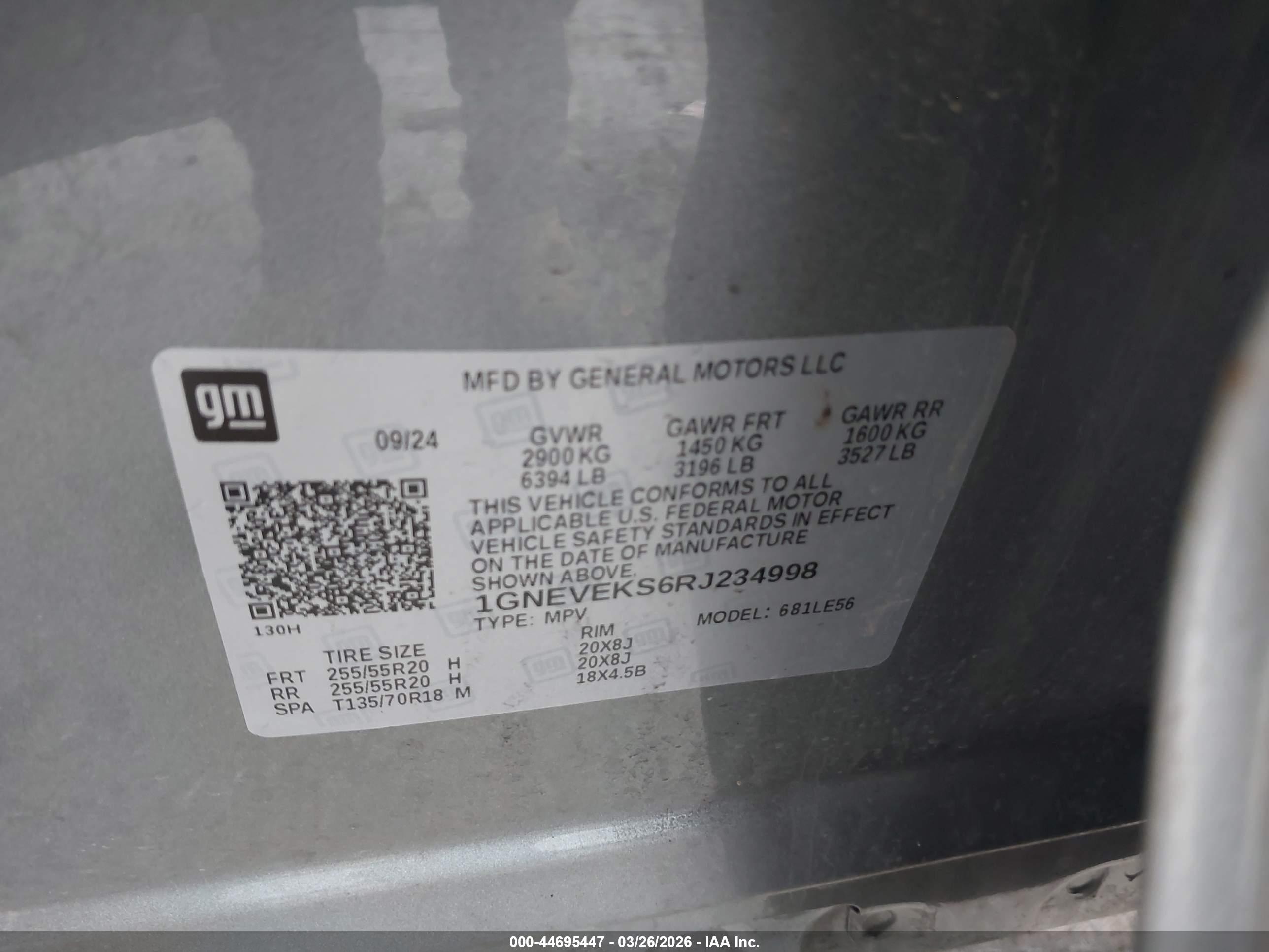 CHEVROLET TRAVERSE image 9