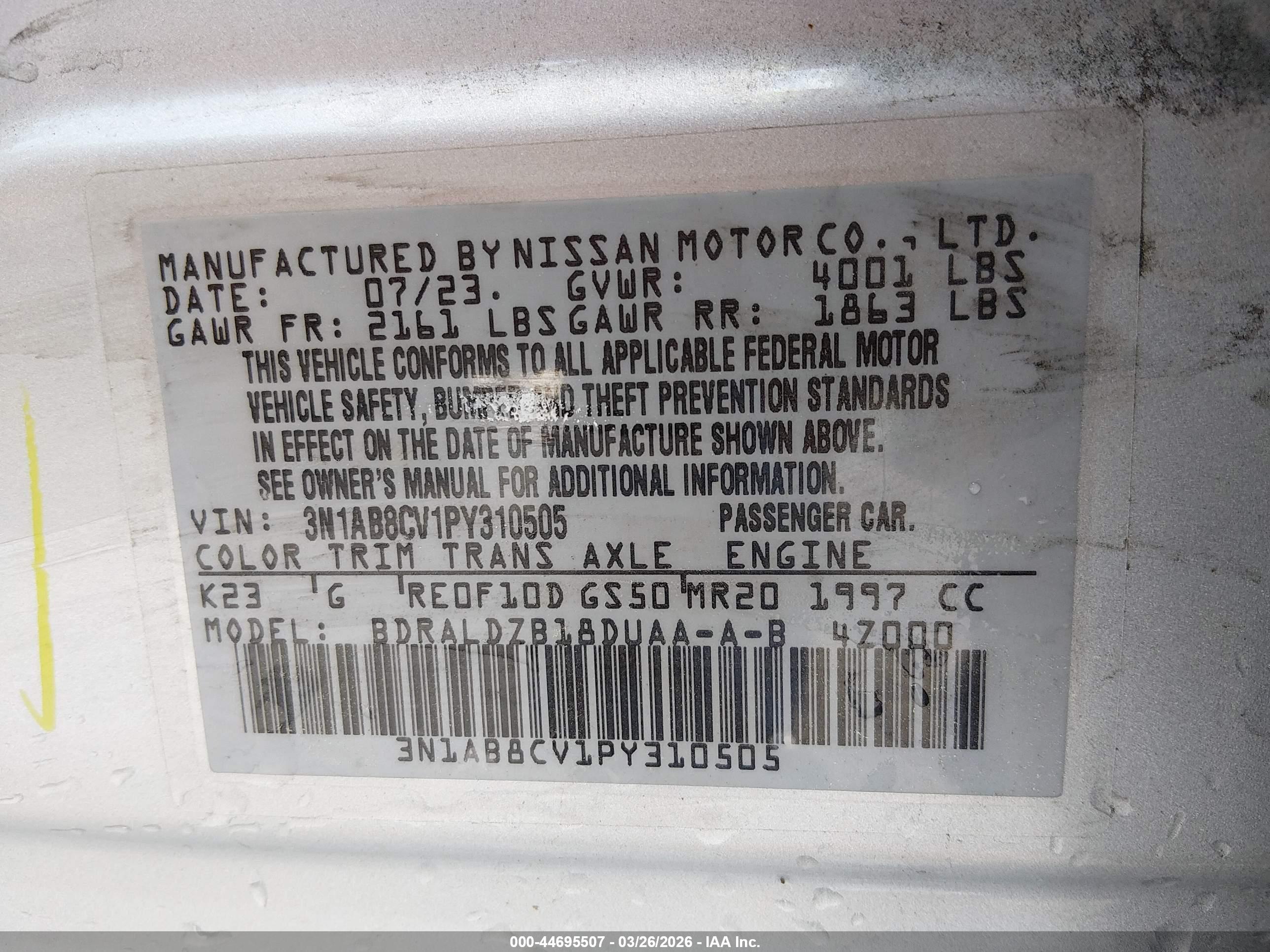 NISSAN SENTRA image 9