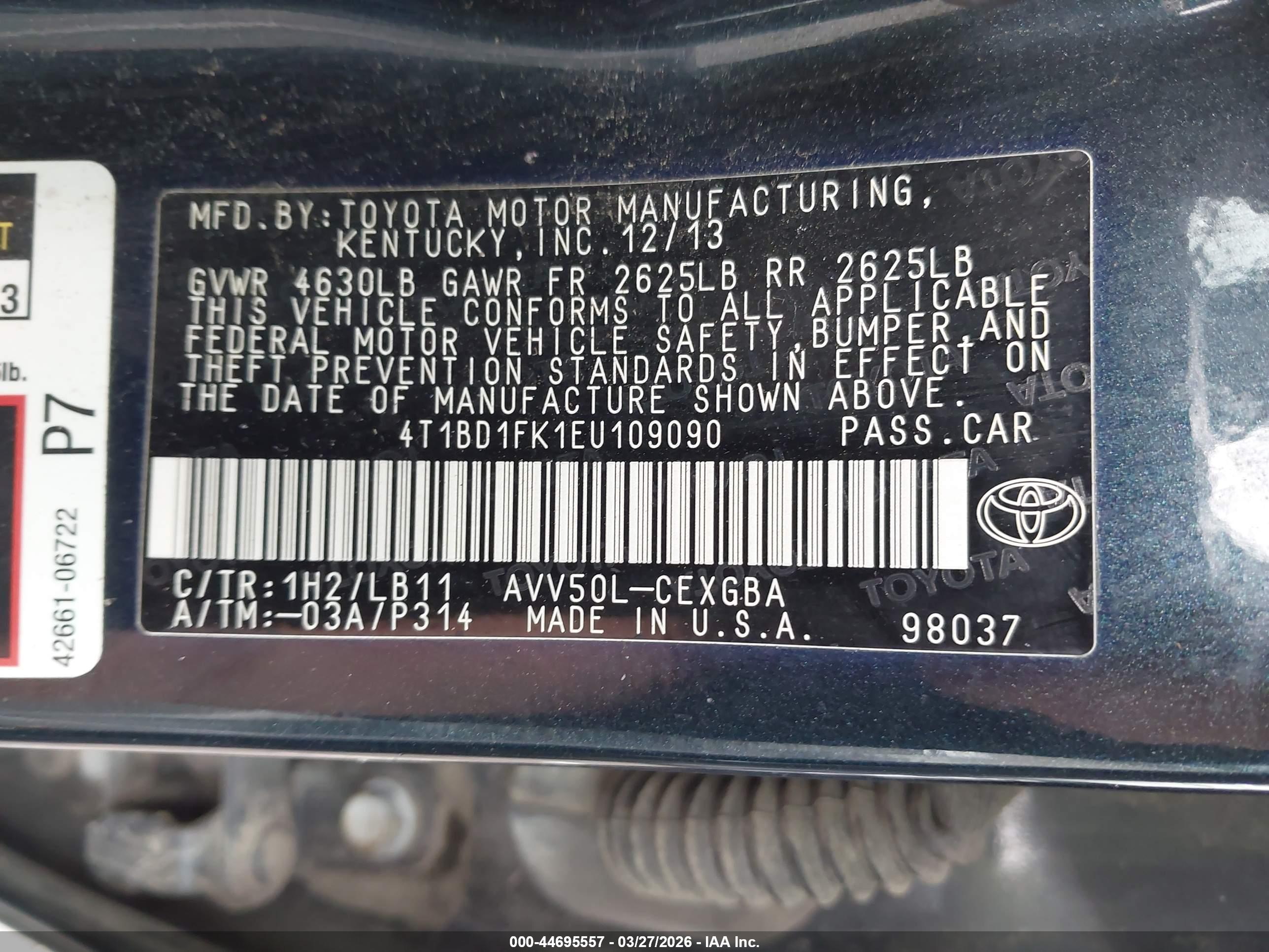 TOYOTA CAMRY image 9