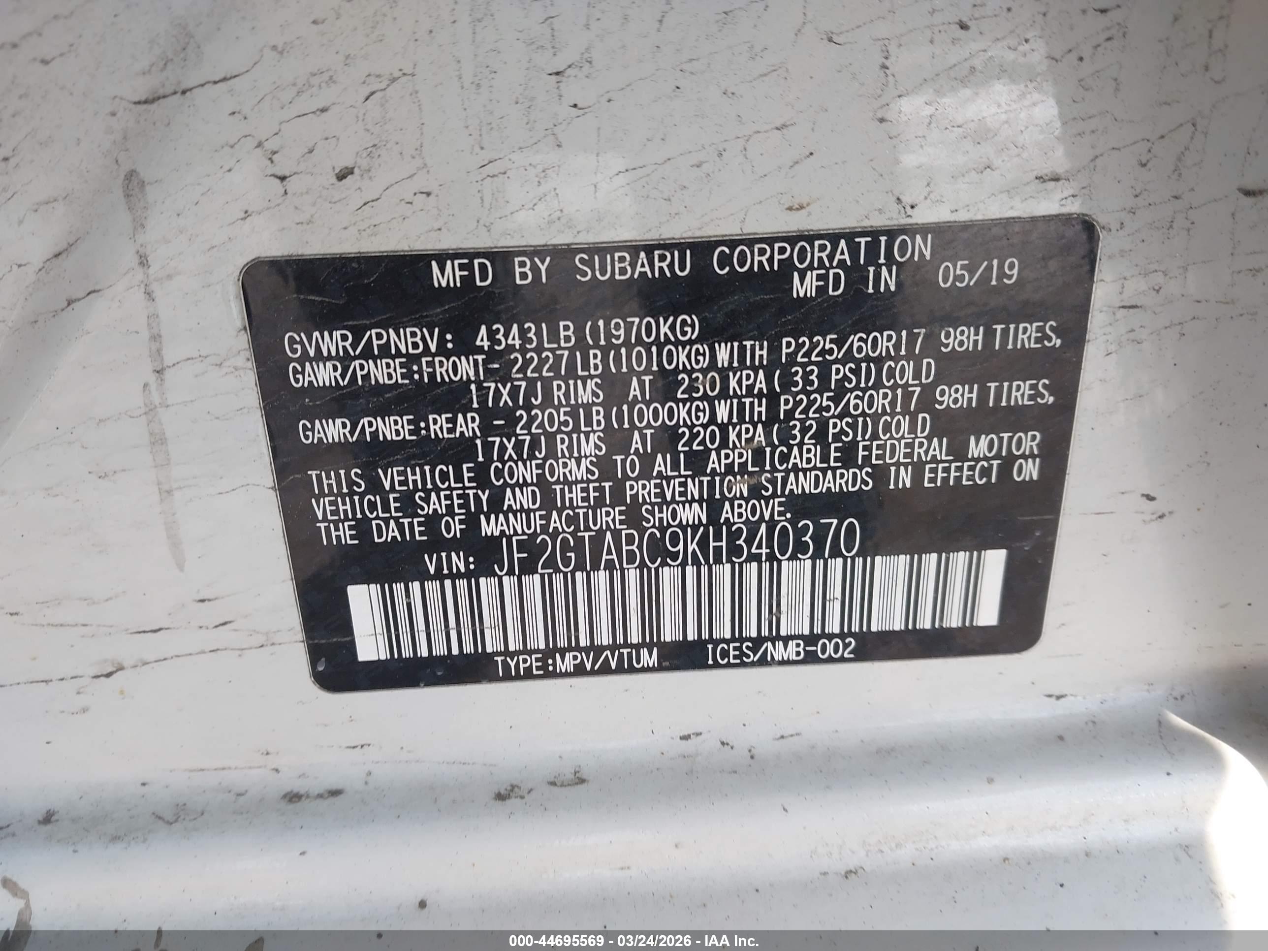 SUBARU CROSSTREK image 9
