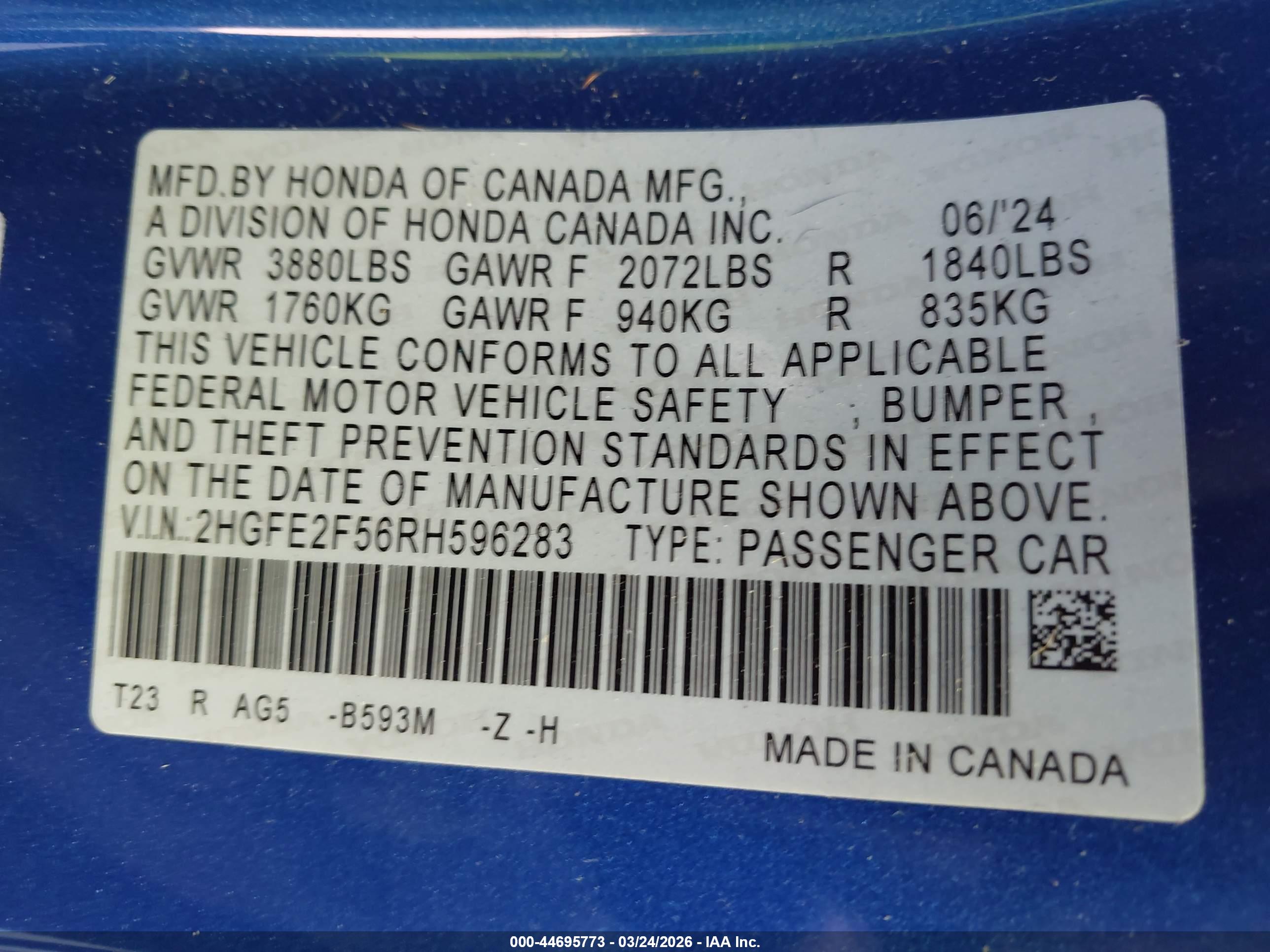 HONDA CIVIC image 9