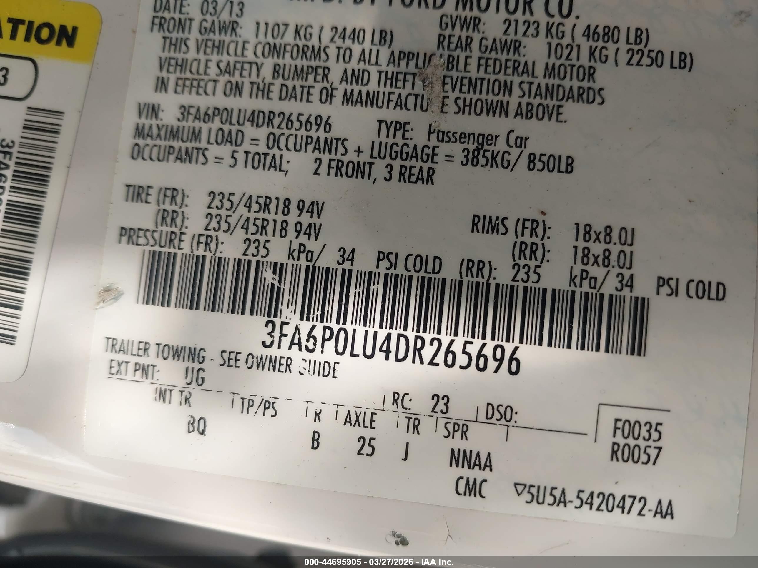 FORD FUSION image 9
