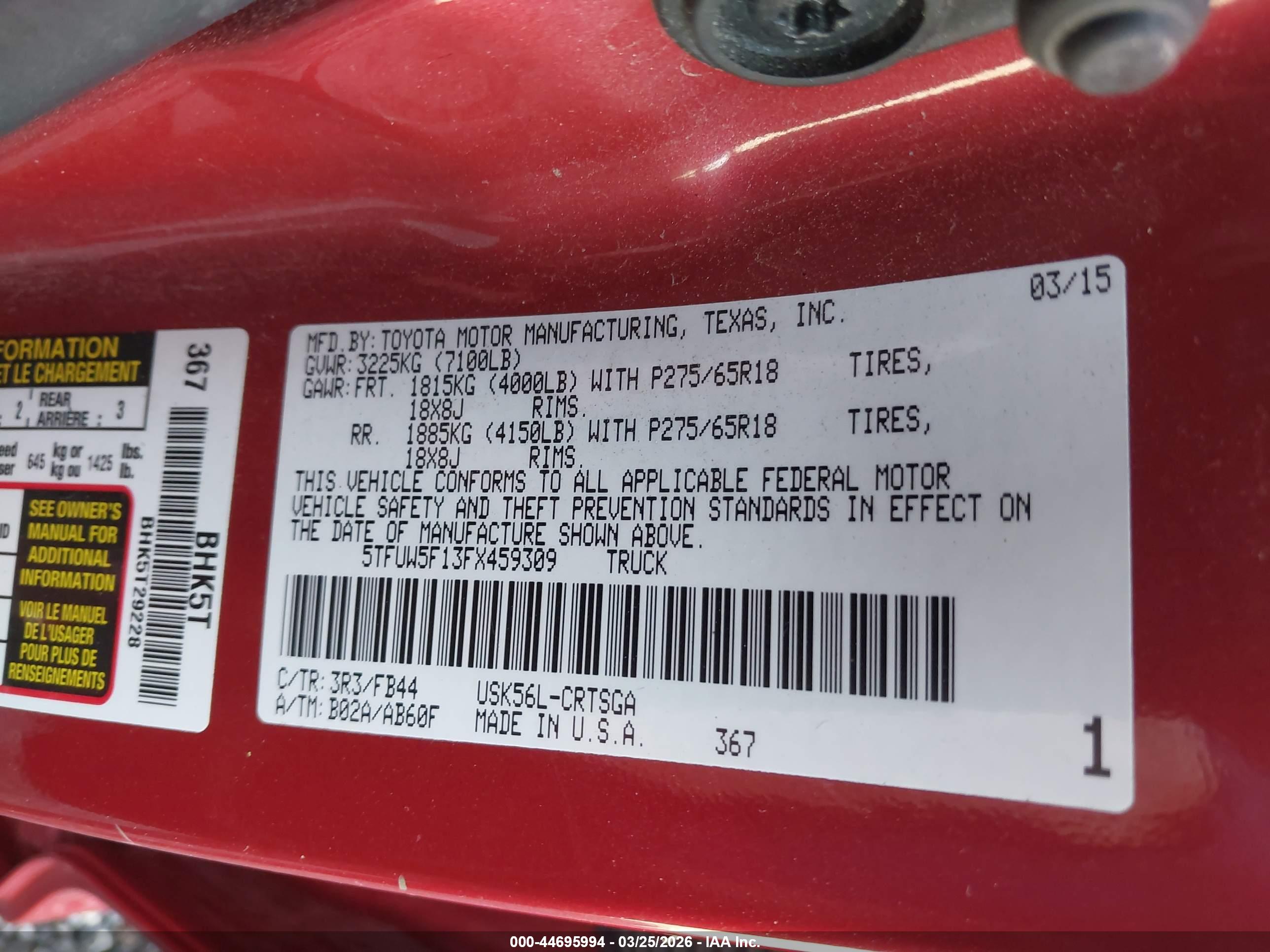 TOYOTA TUNDRA image 9