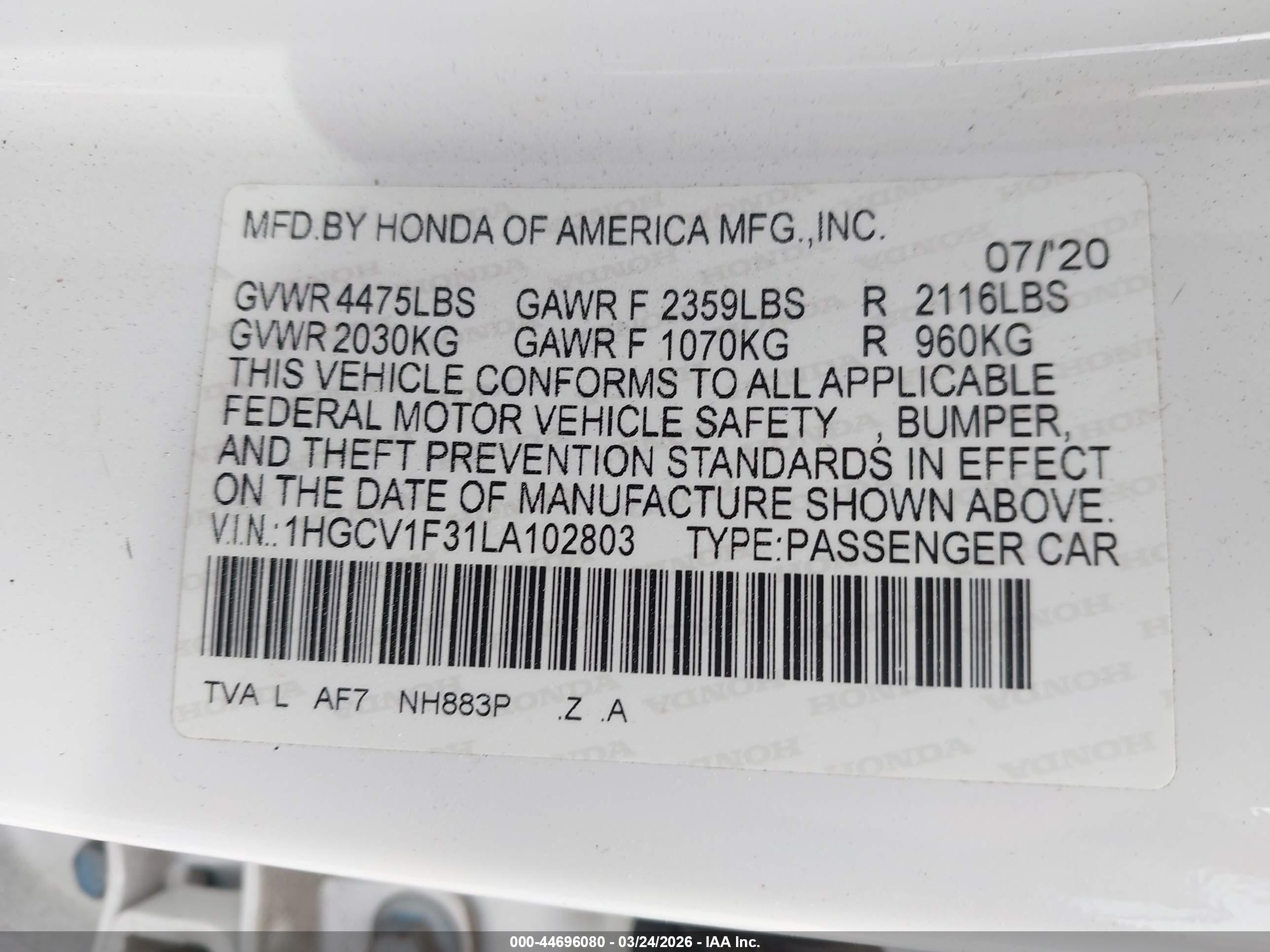 HONDA ACCORD image 9