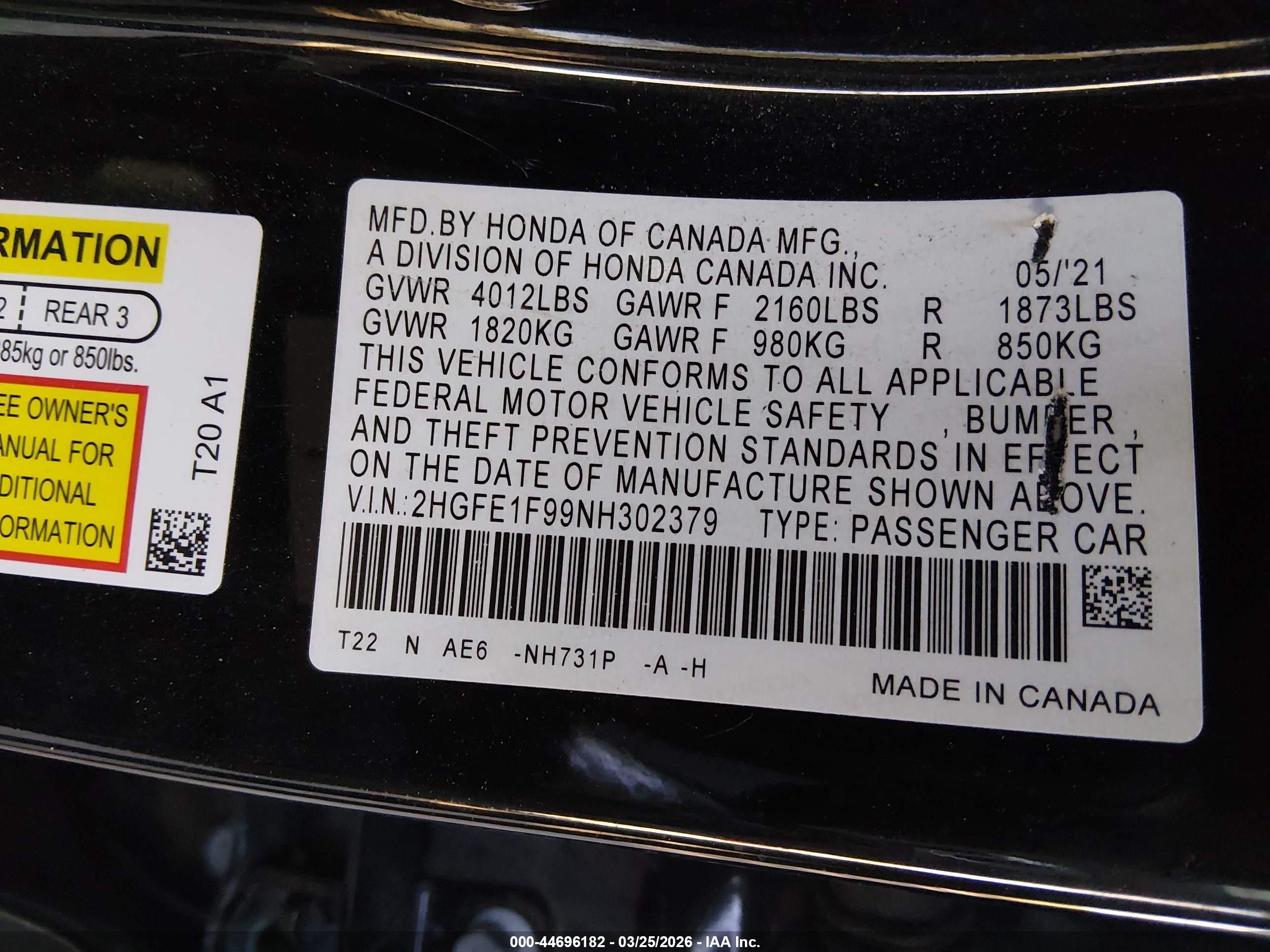 HONDA CIVIC image 9