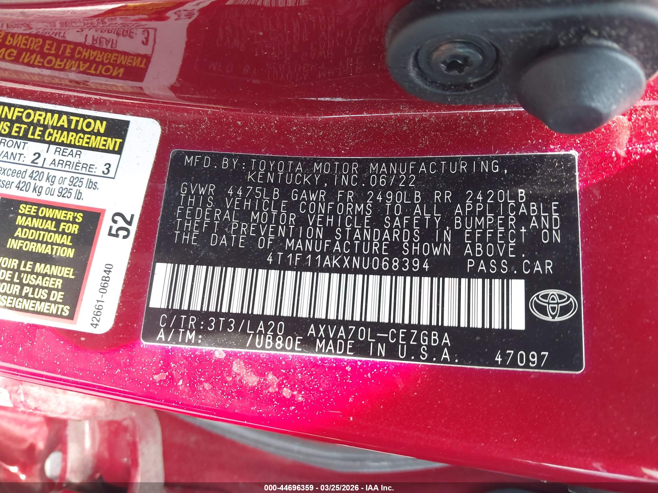 TOYOTA CAMRY image 9
