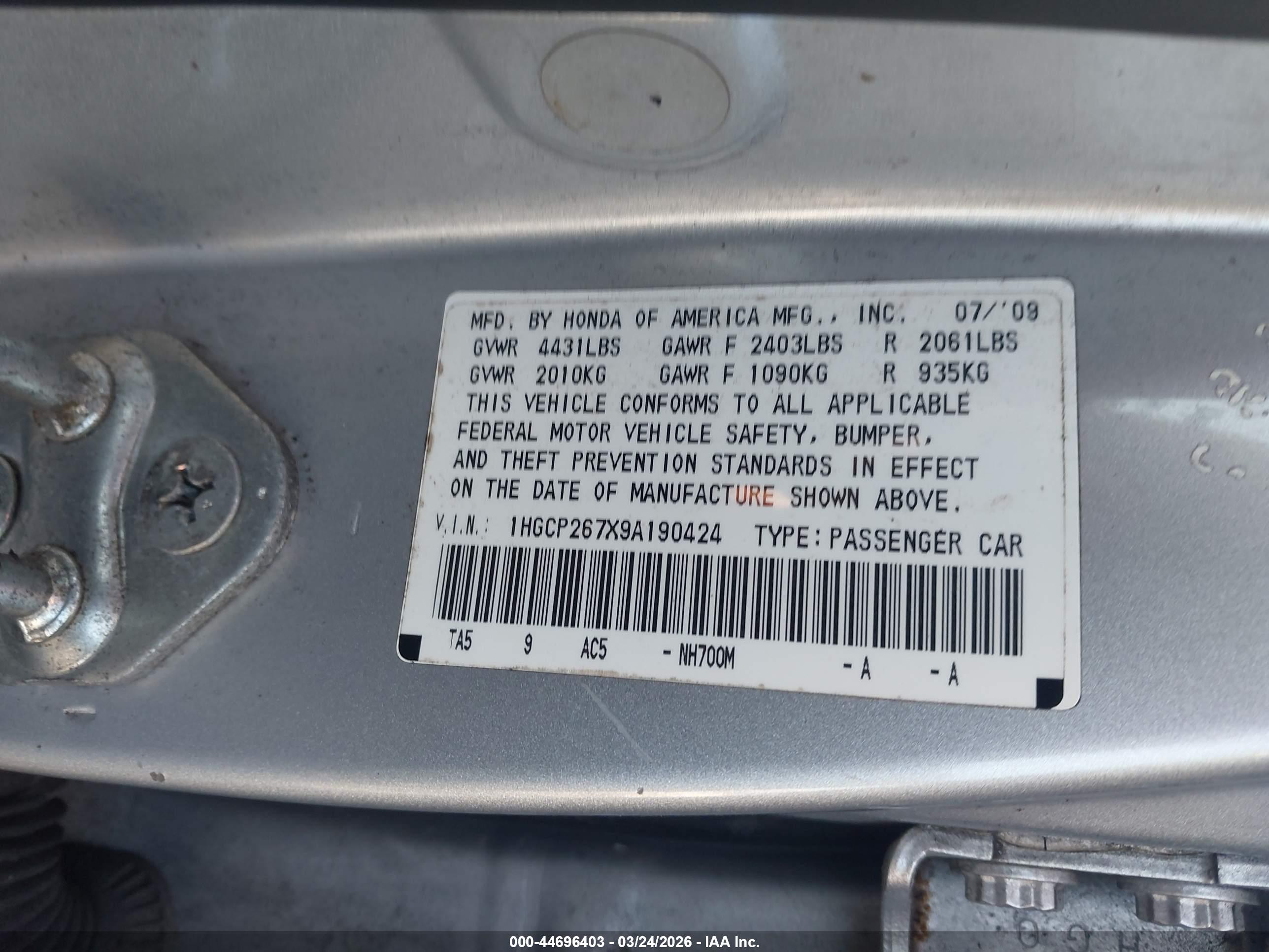 HONDA ACCORD image 9