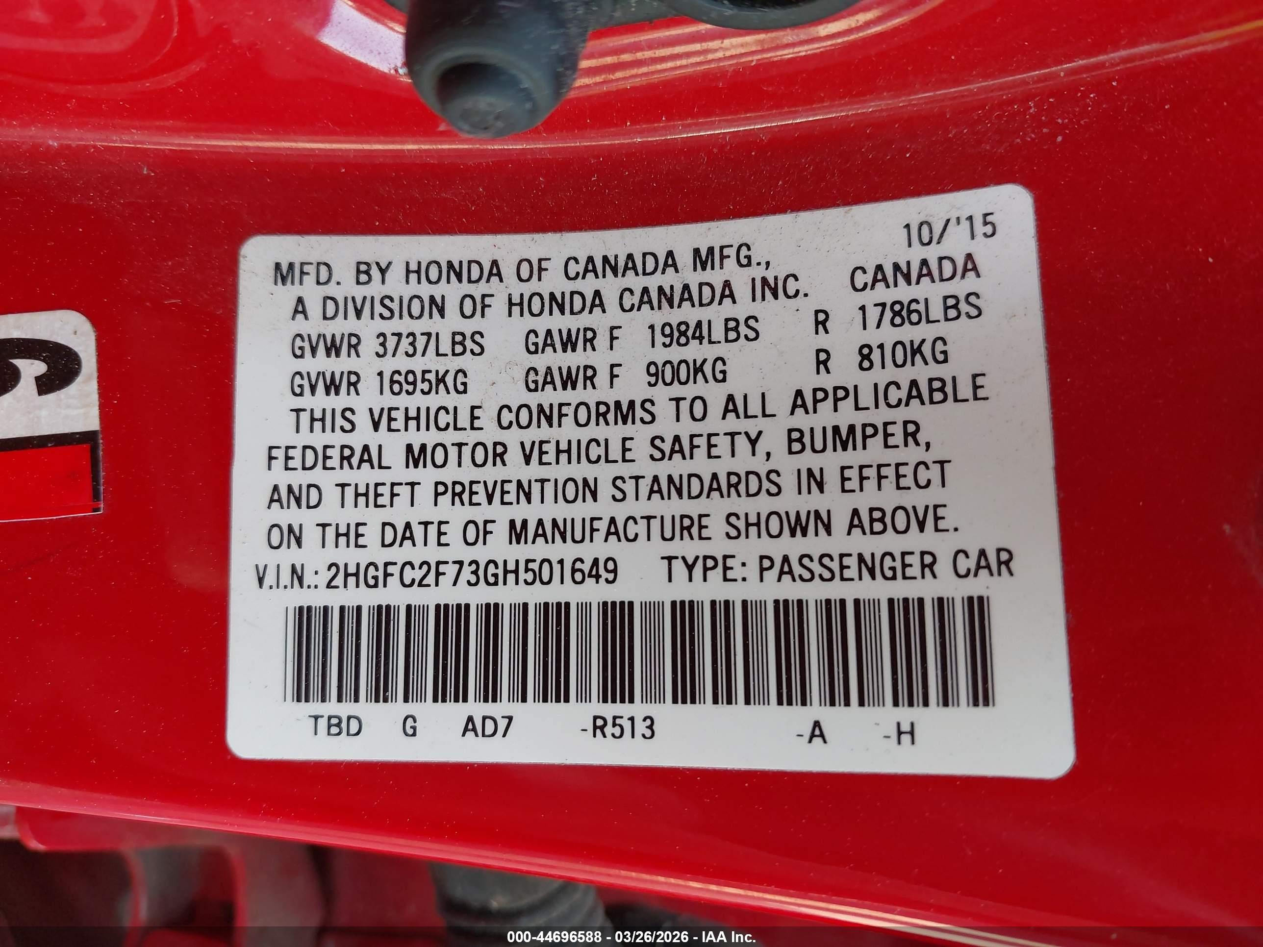 HONDA CIVIC image 9