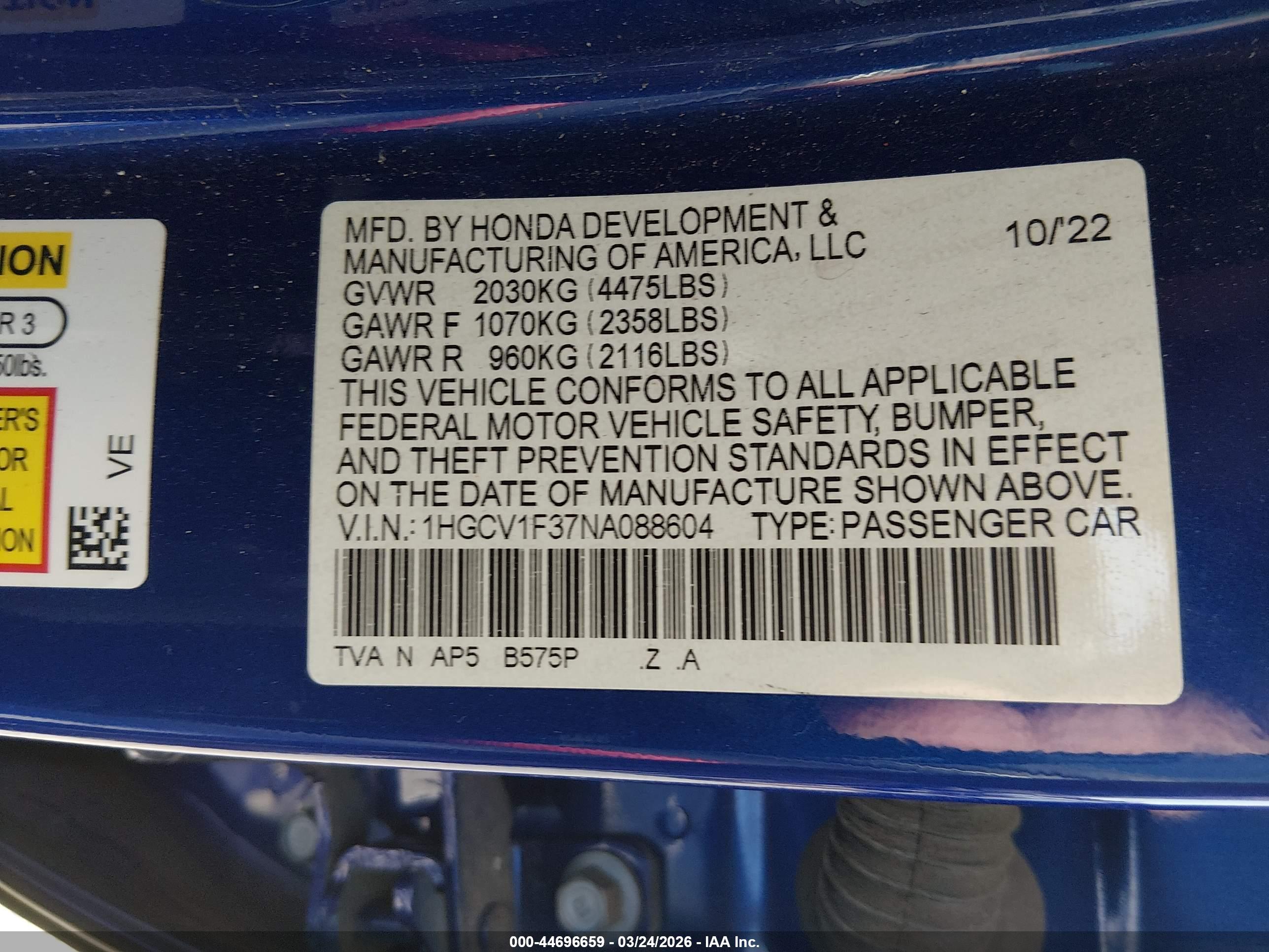 HONDA ACCORD image 9