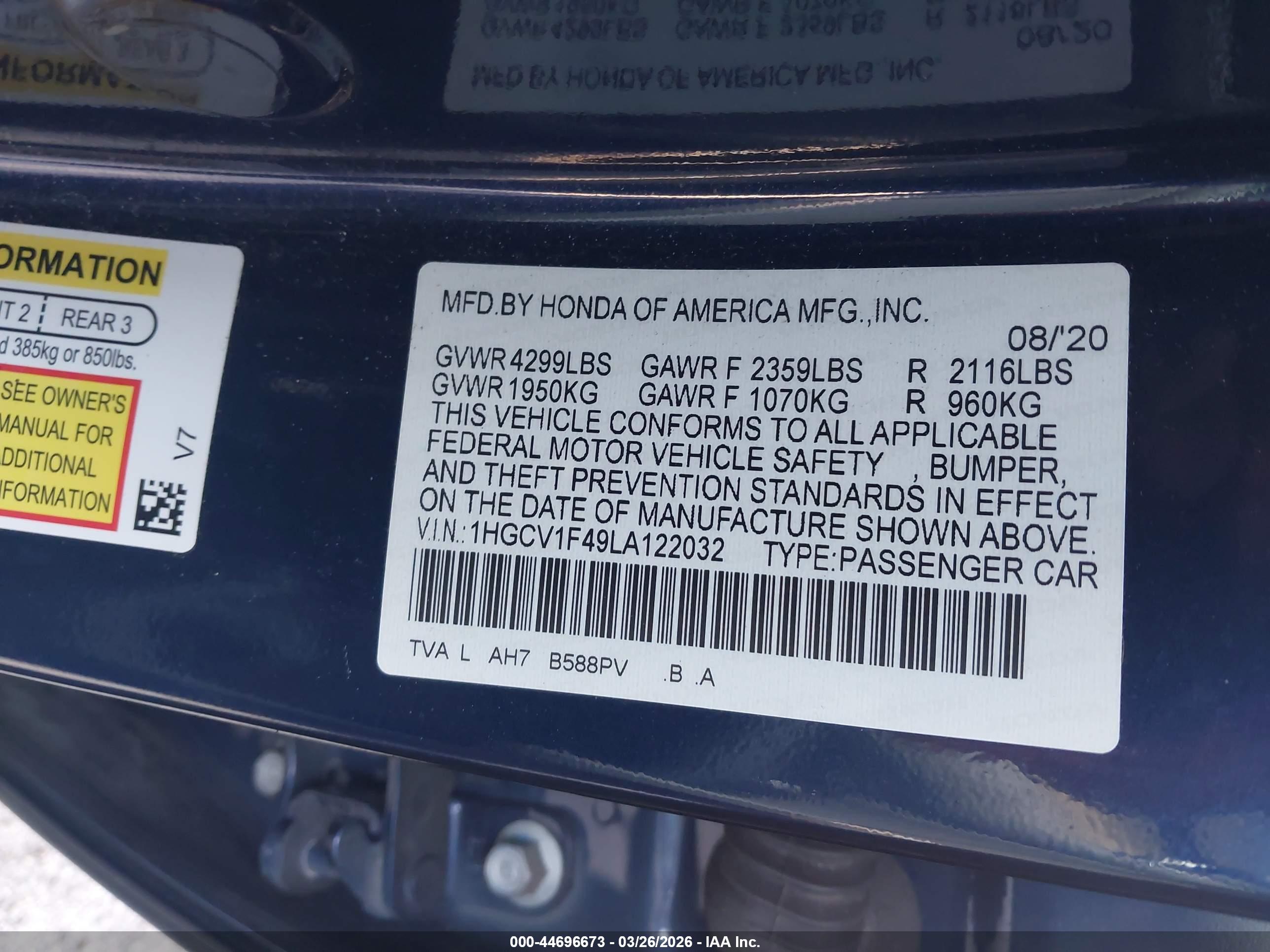 HONDA ACCORD image 9