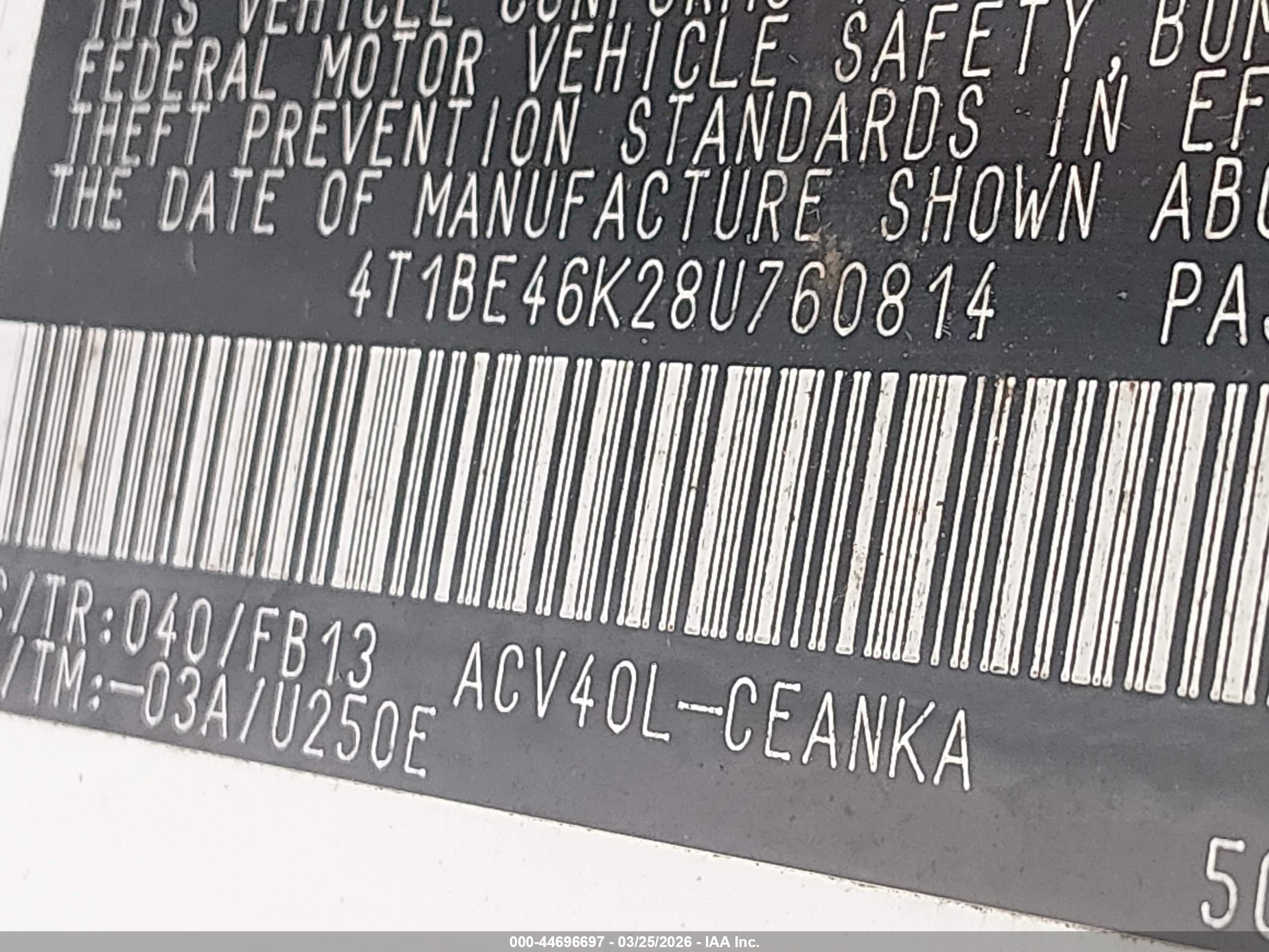TOYOTA CAMRY image 9