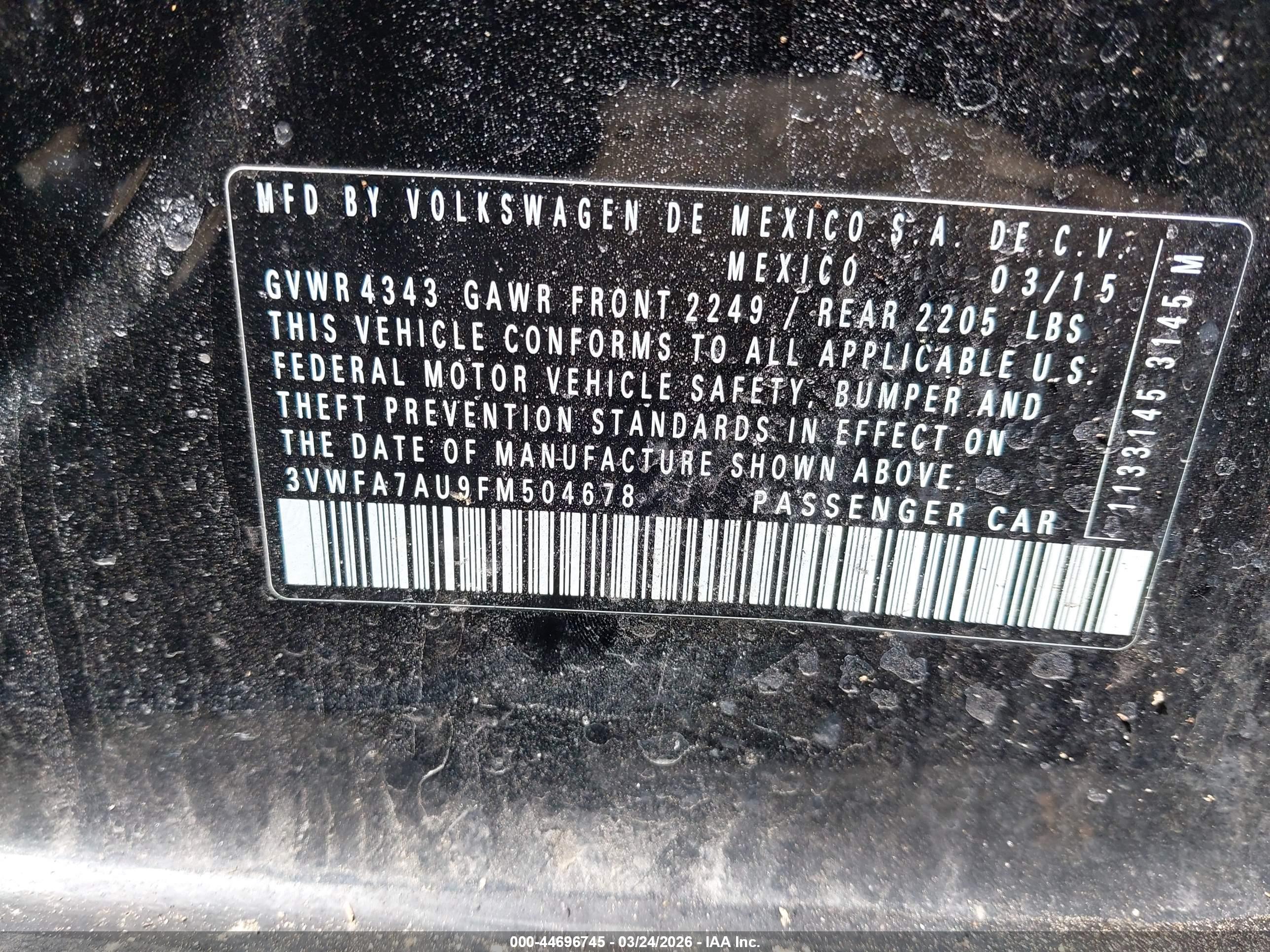 VOLKSWAGEN GOLF image 9