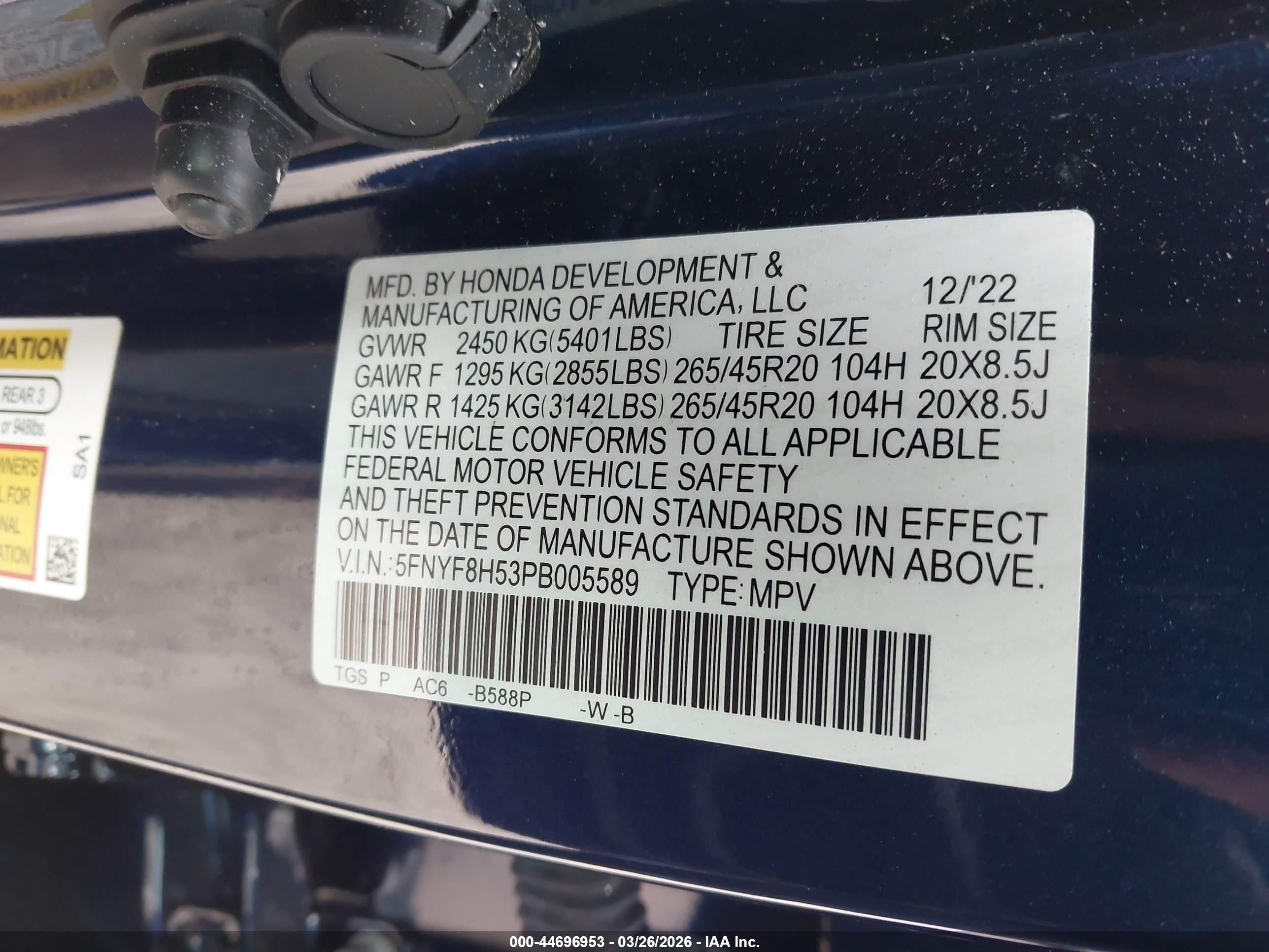 HONDA PASSPORT image 9