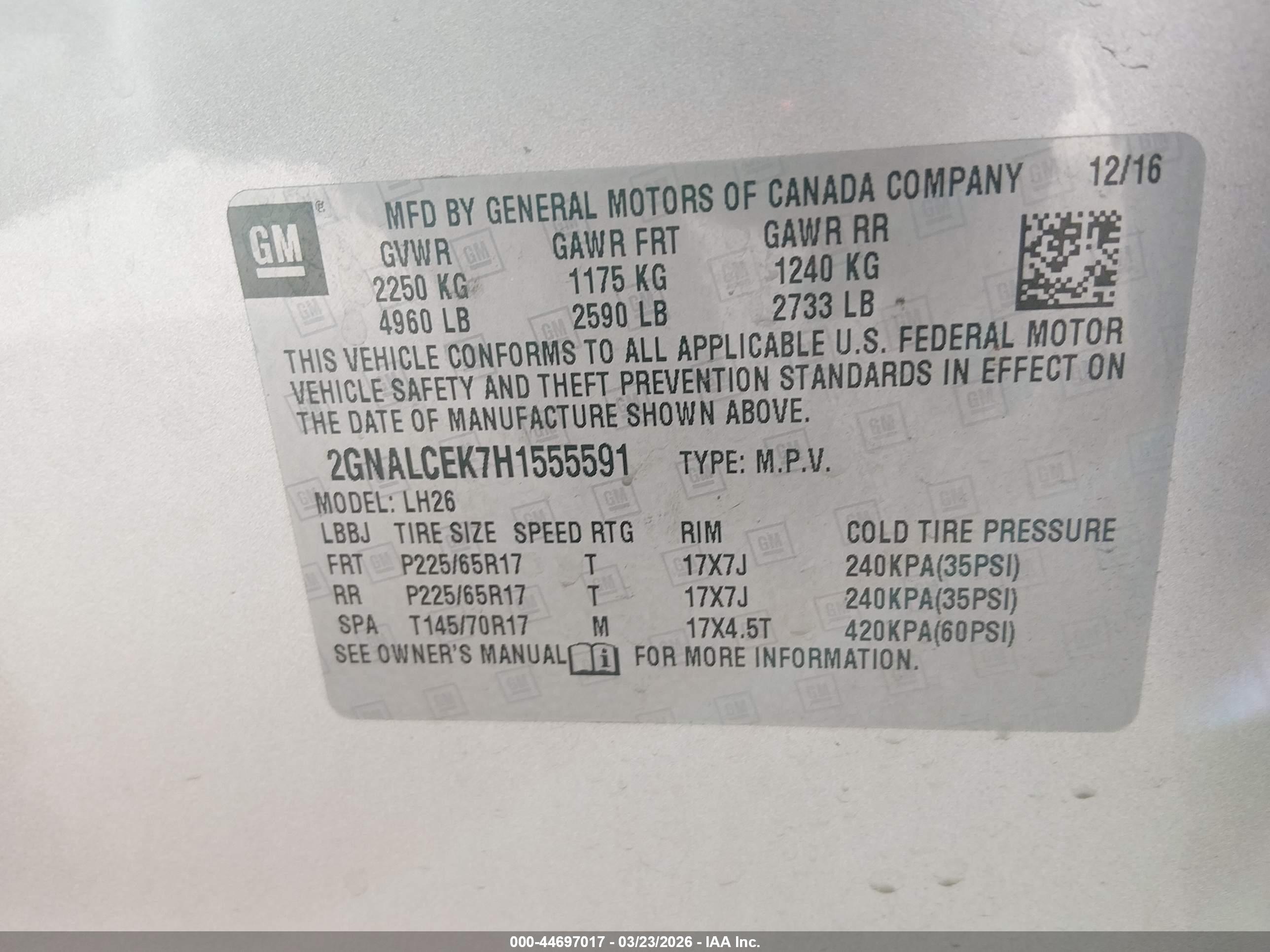 CHEVROLET EQUINOX image 9