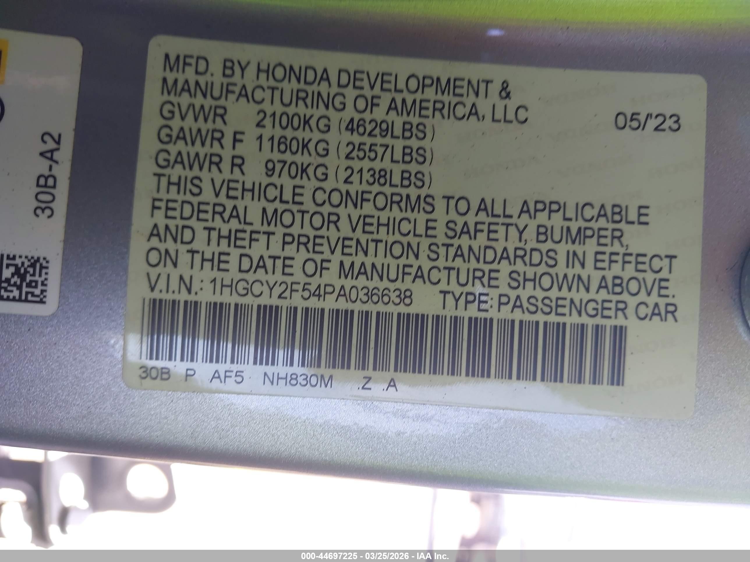 HONDA ACCORD image 9