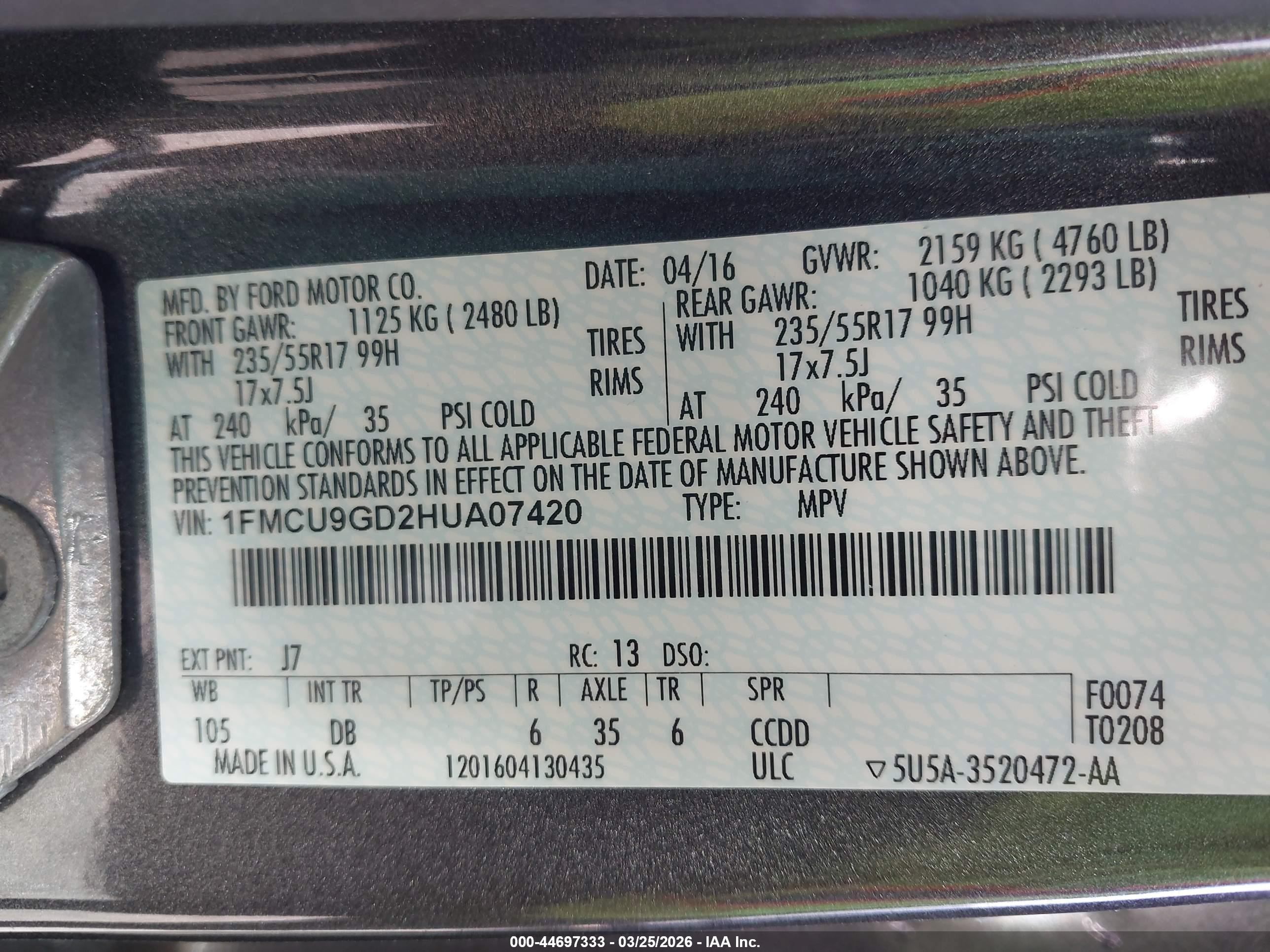 FORD ESCAPE image 9