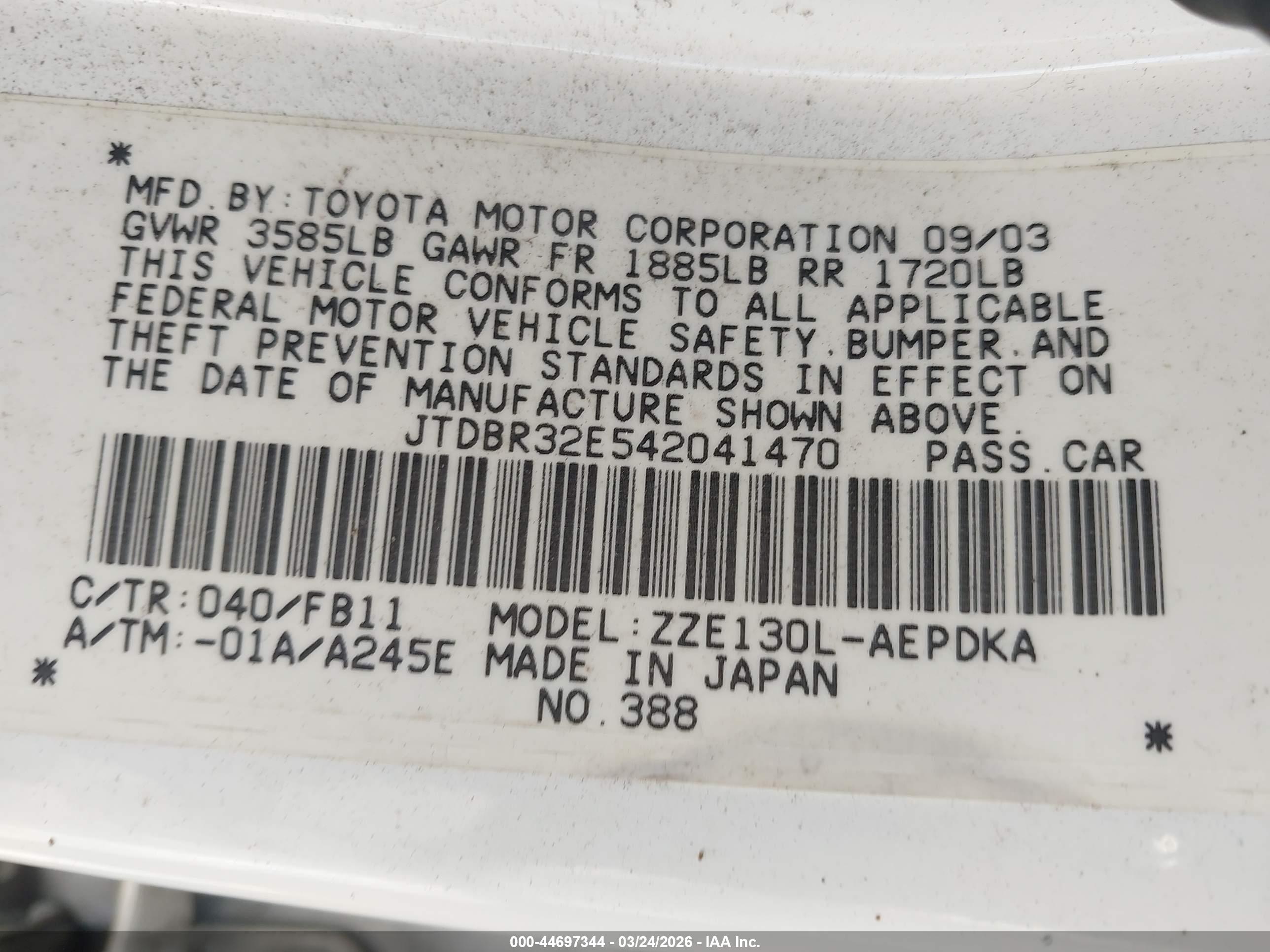 TOYOTA COROLLA image 9