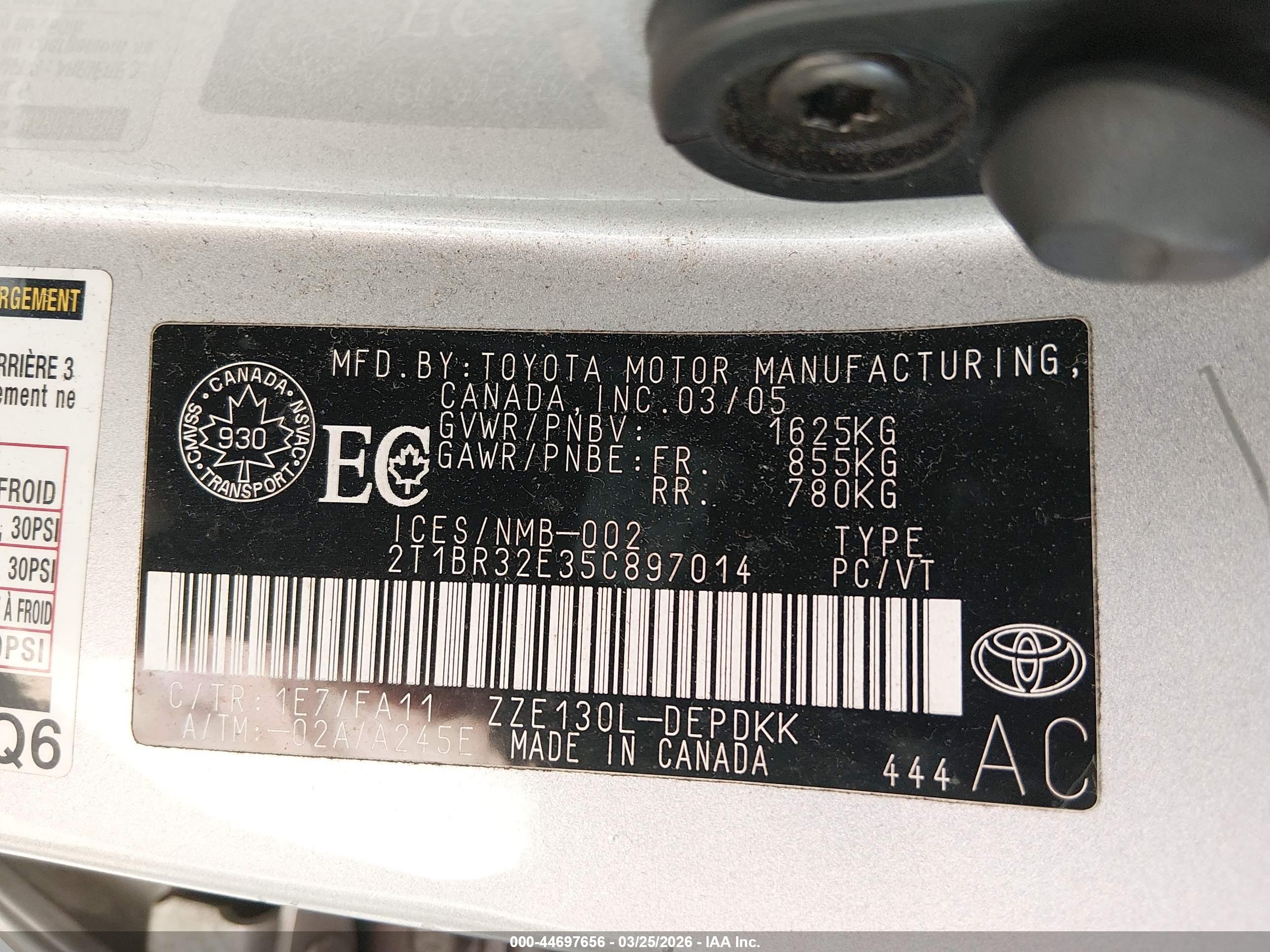TOYOTA COROLLA image 9