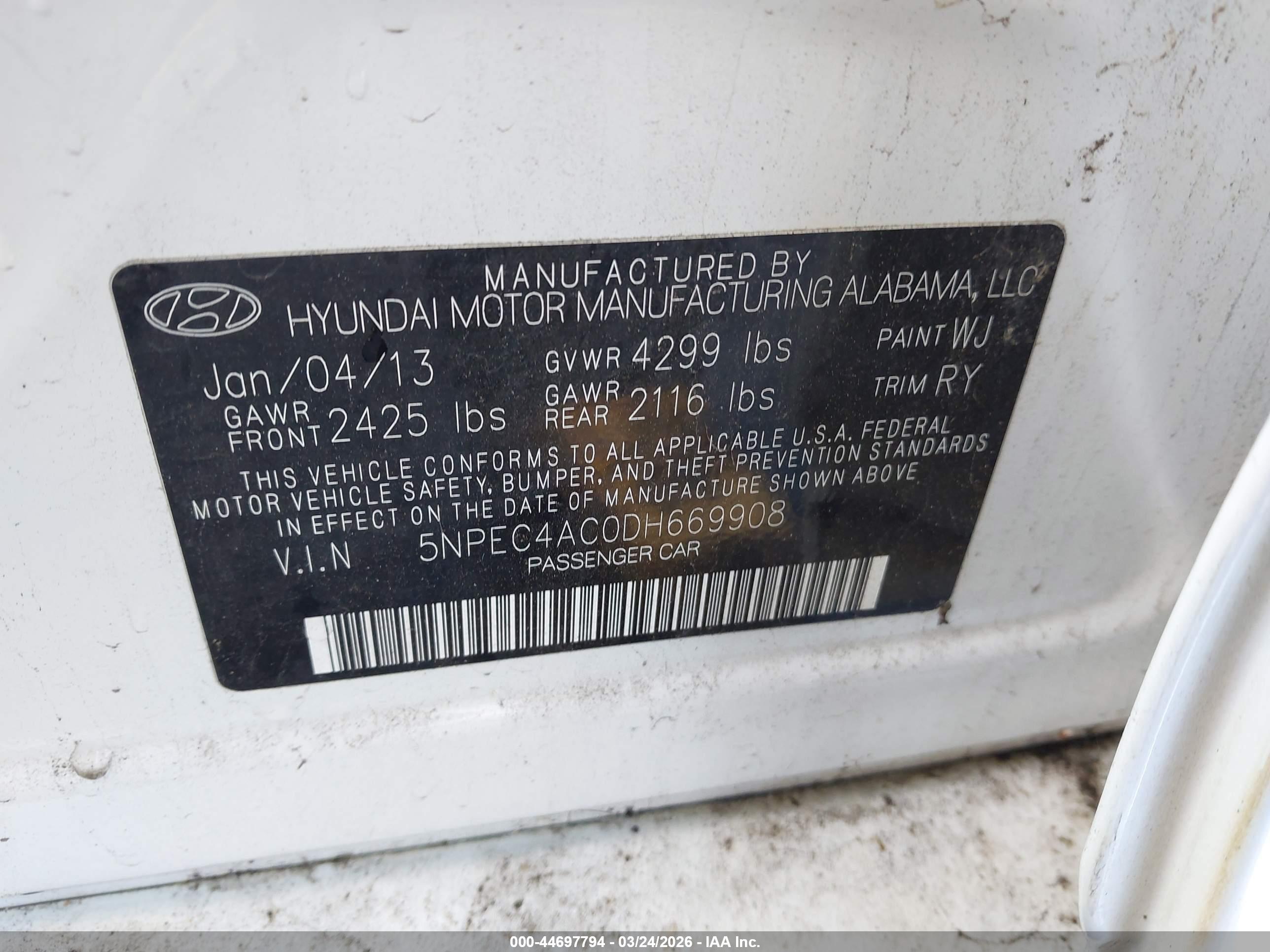 HYUNDAI SONATA image 9
