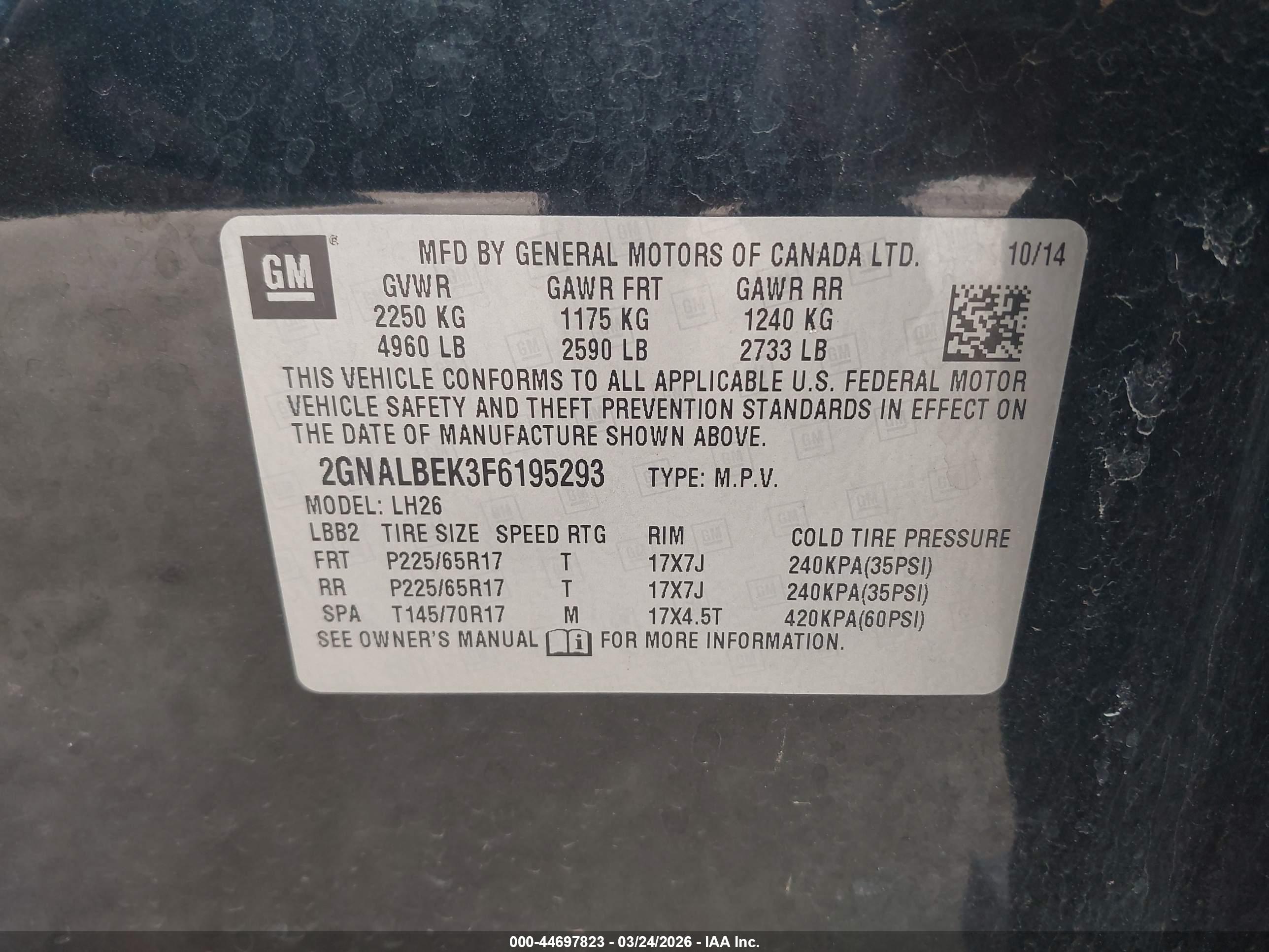 CHEVROLET EQUINOX image 9
