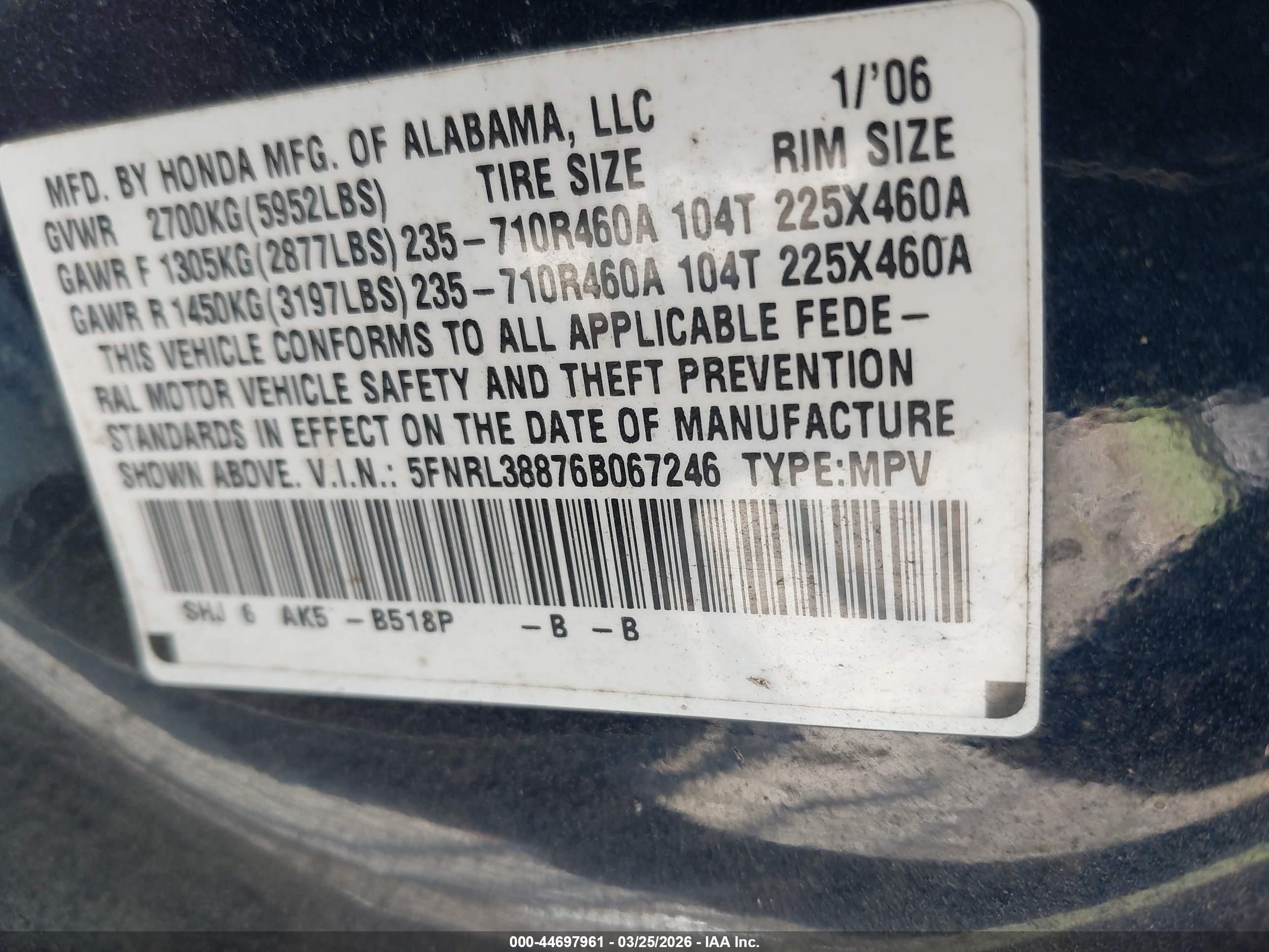HONDA ODYSSEY image 9