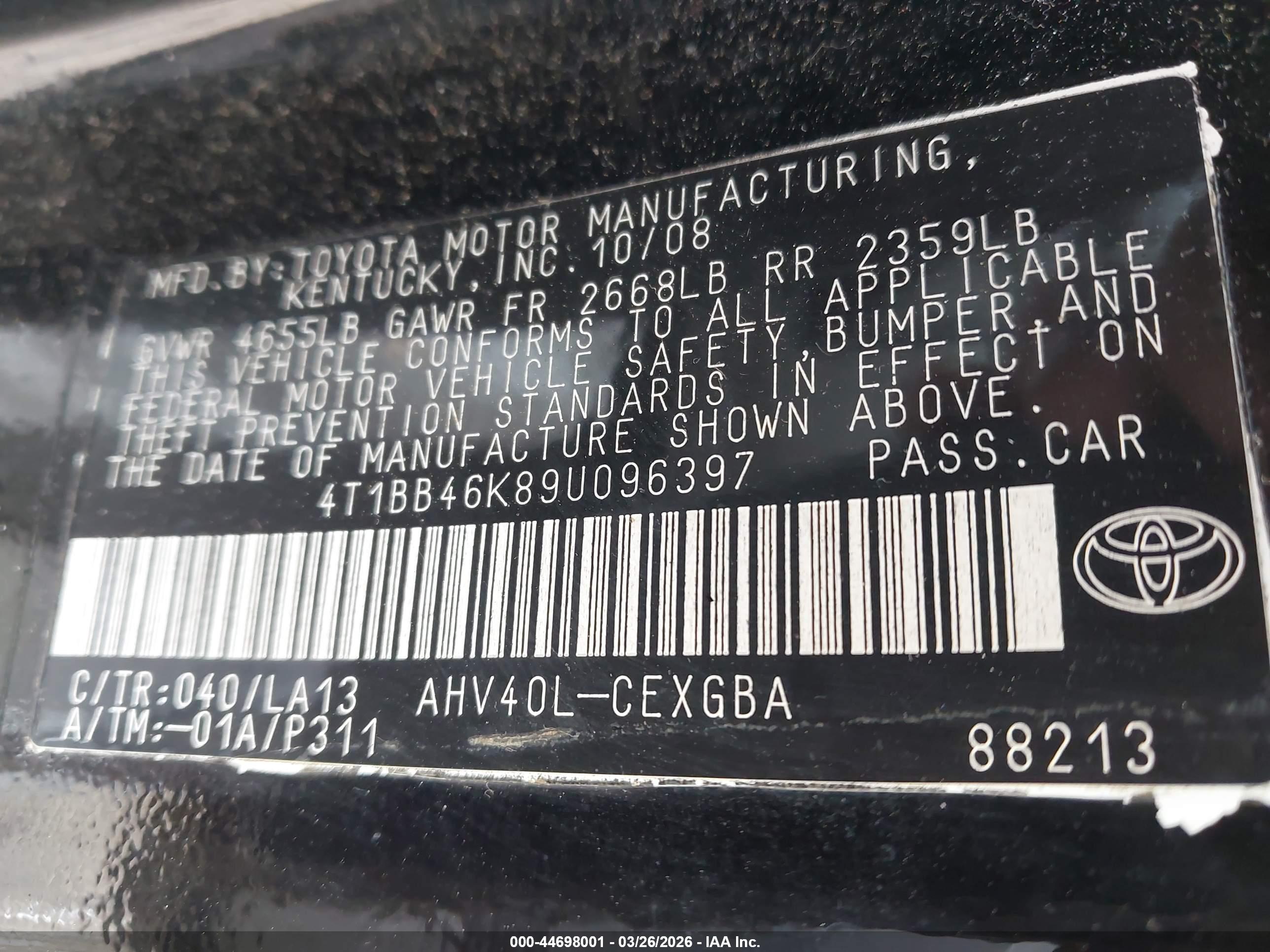 TOYOTA CAMRY image 9