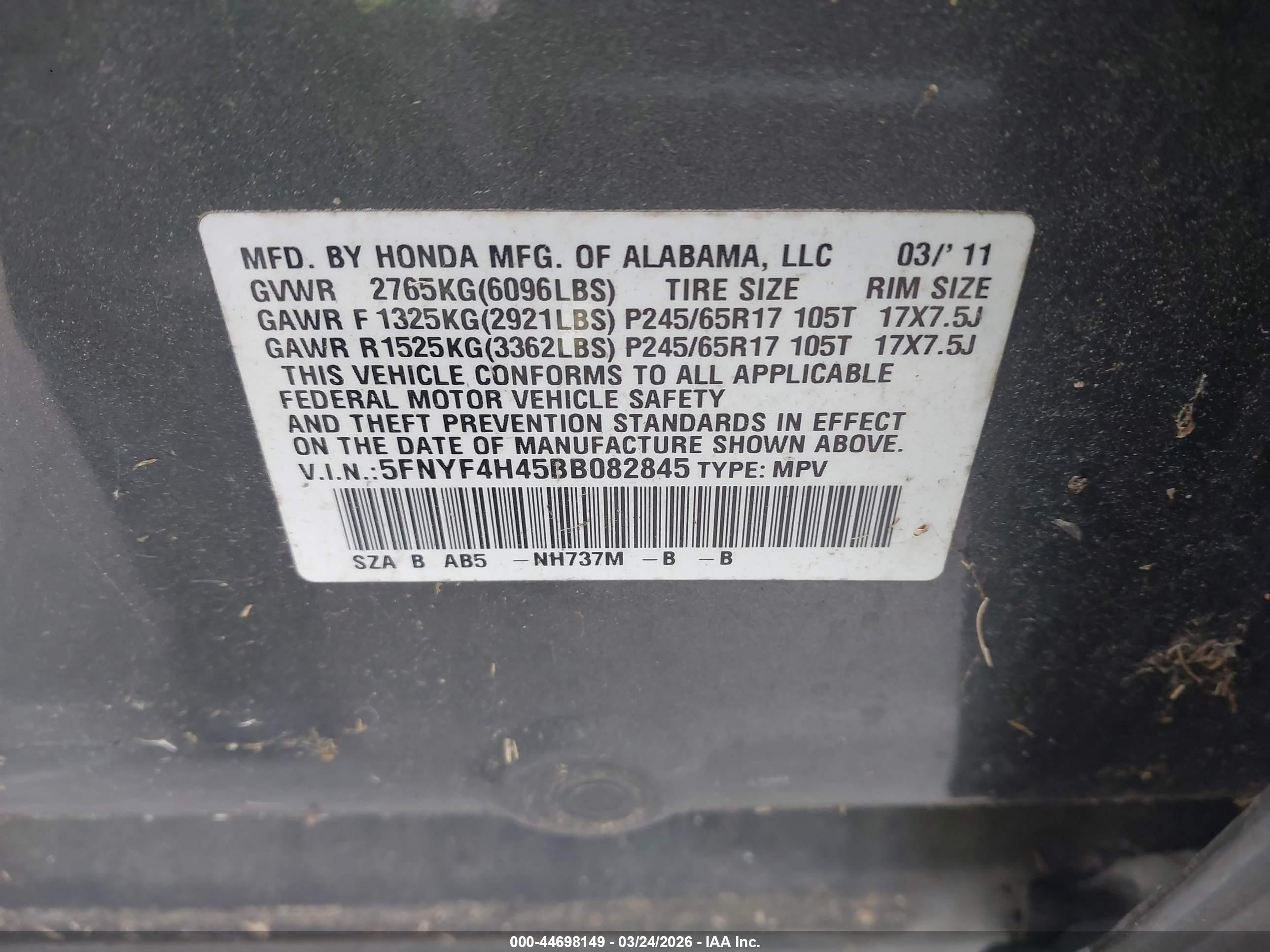 HONDA PILOT image 9