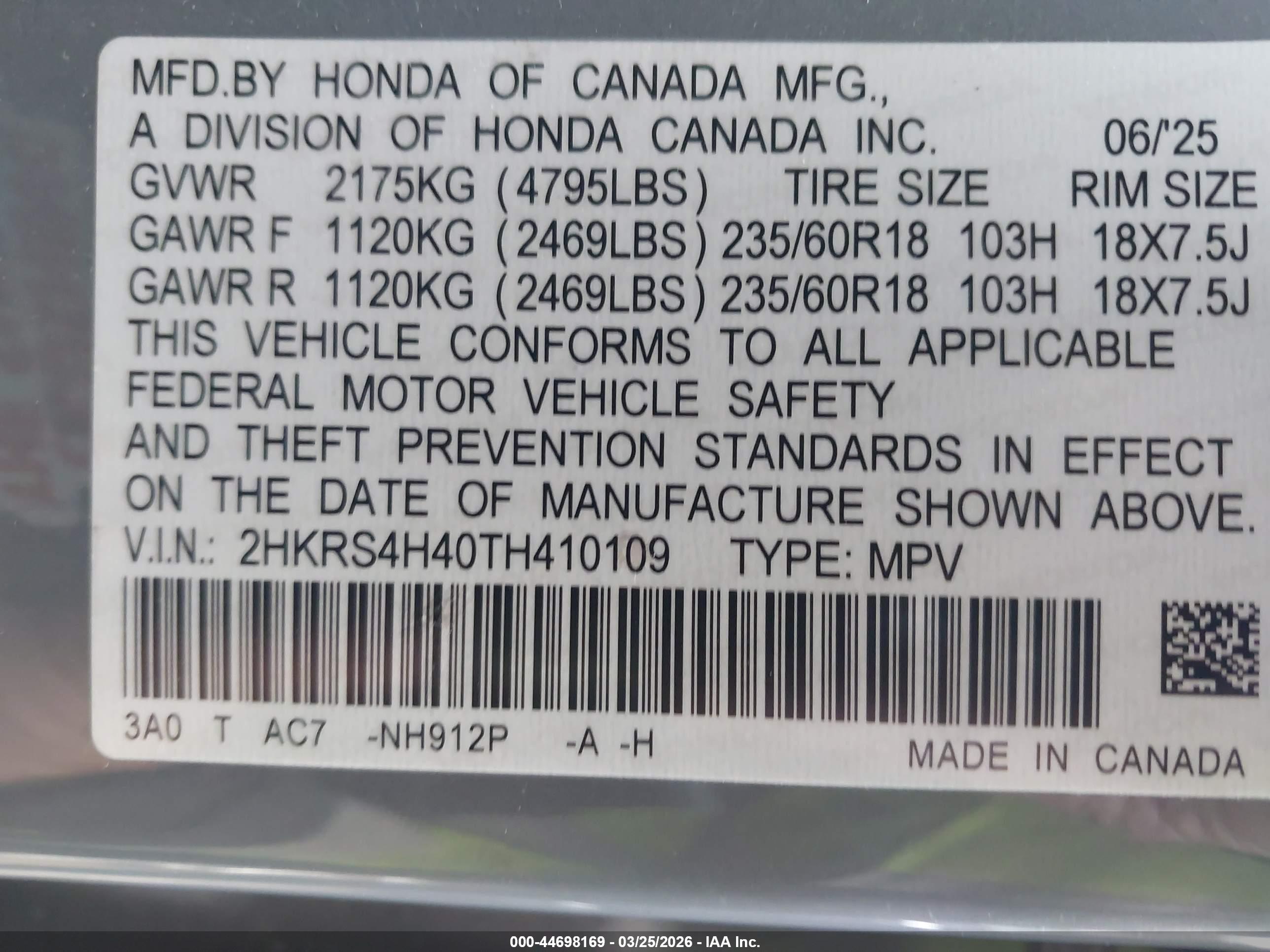 HONDA CR-V image 9