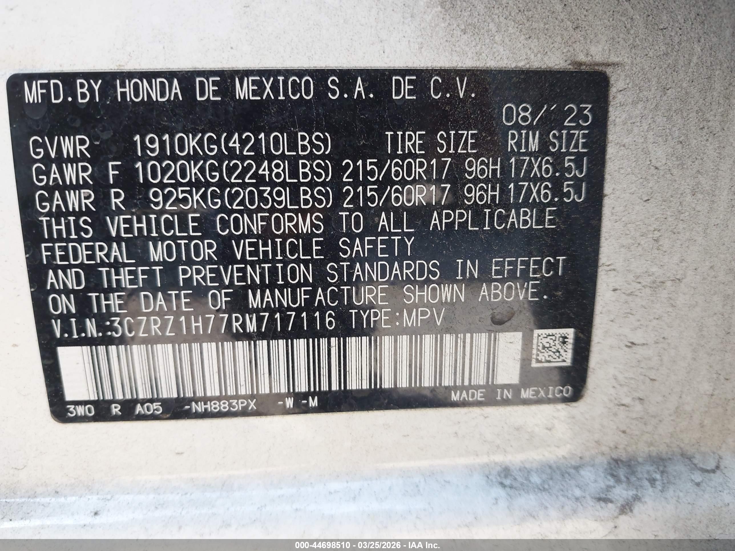 HONDA HR-V image 9