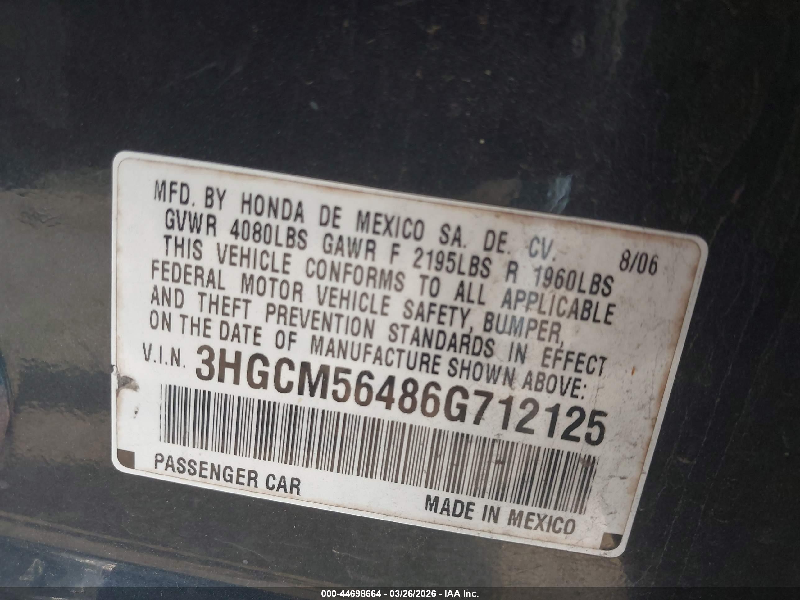 HONDA ACCORD image 9