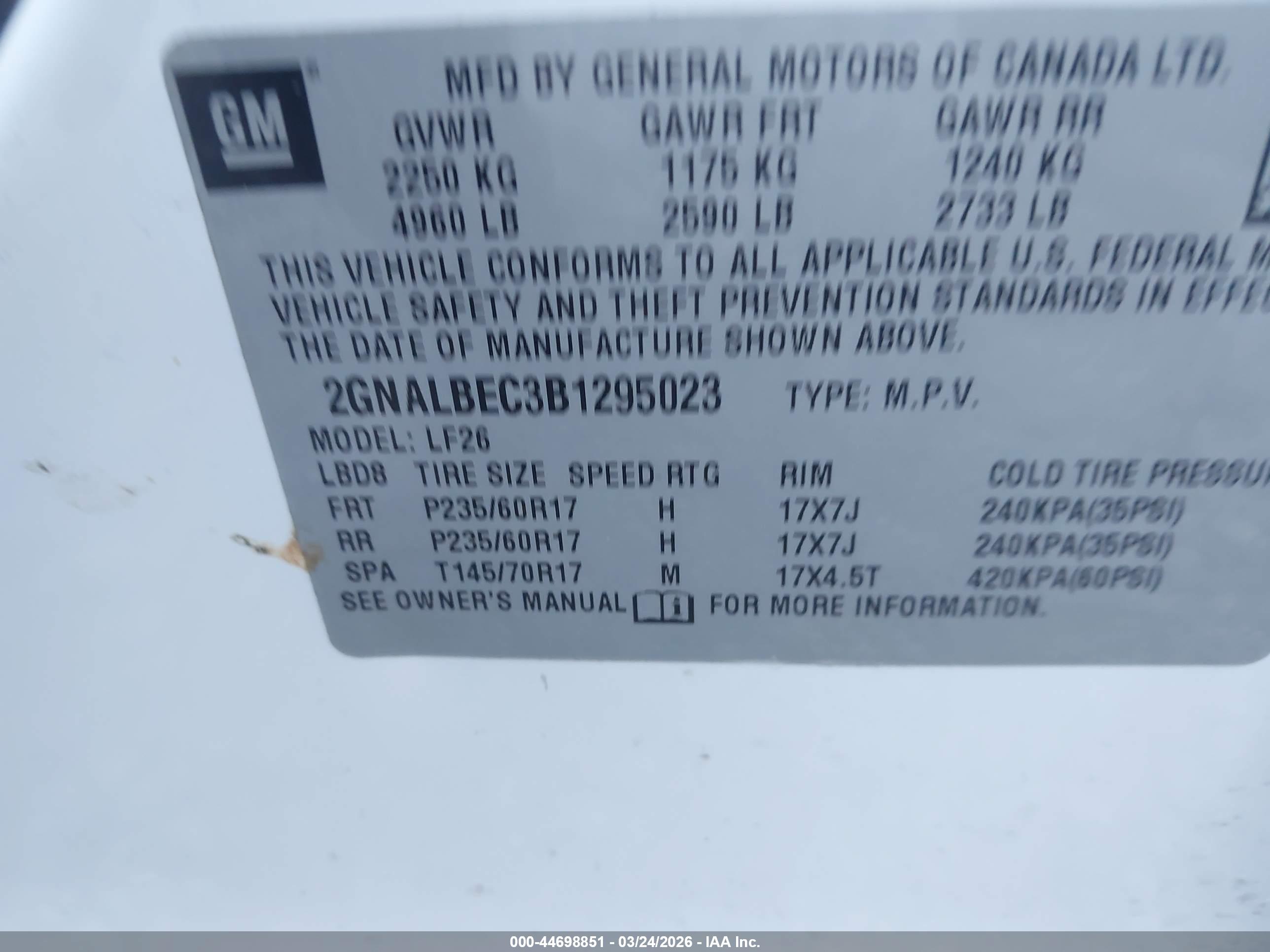 CHEVROLET EQUINOX image 9