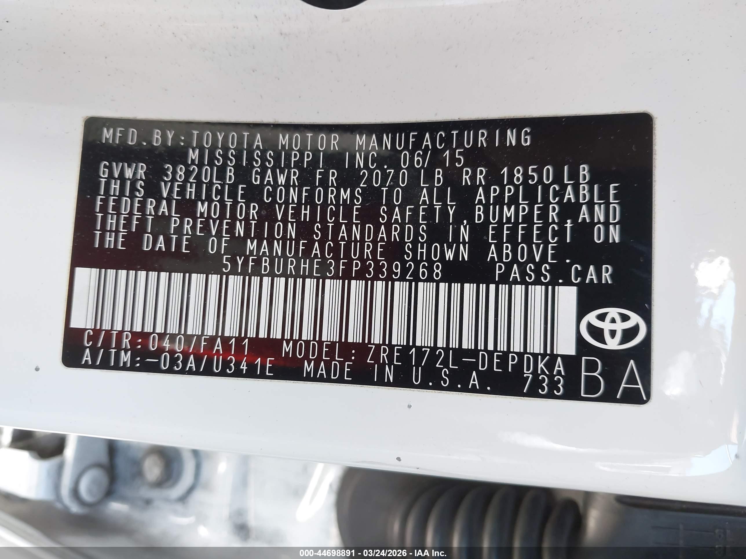 TOYOTA COROLLA image 9