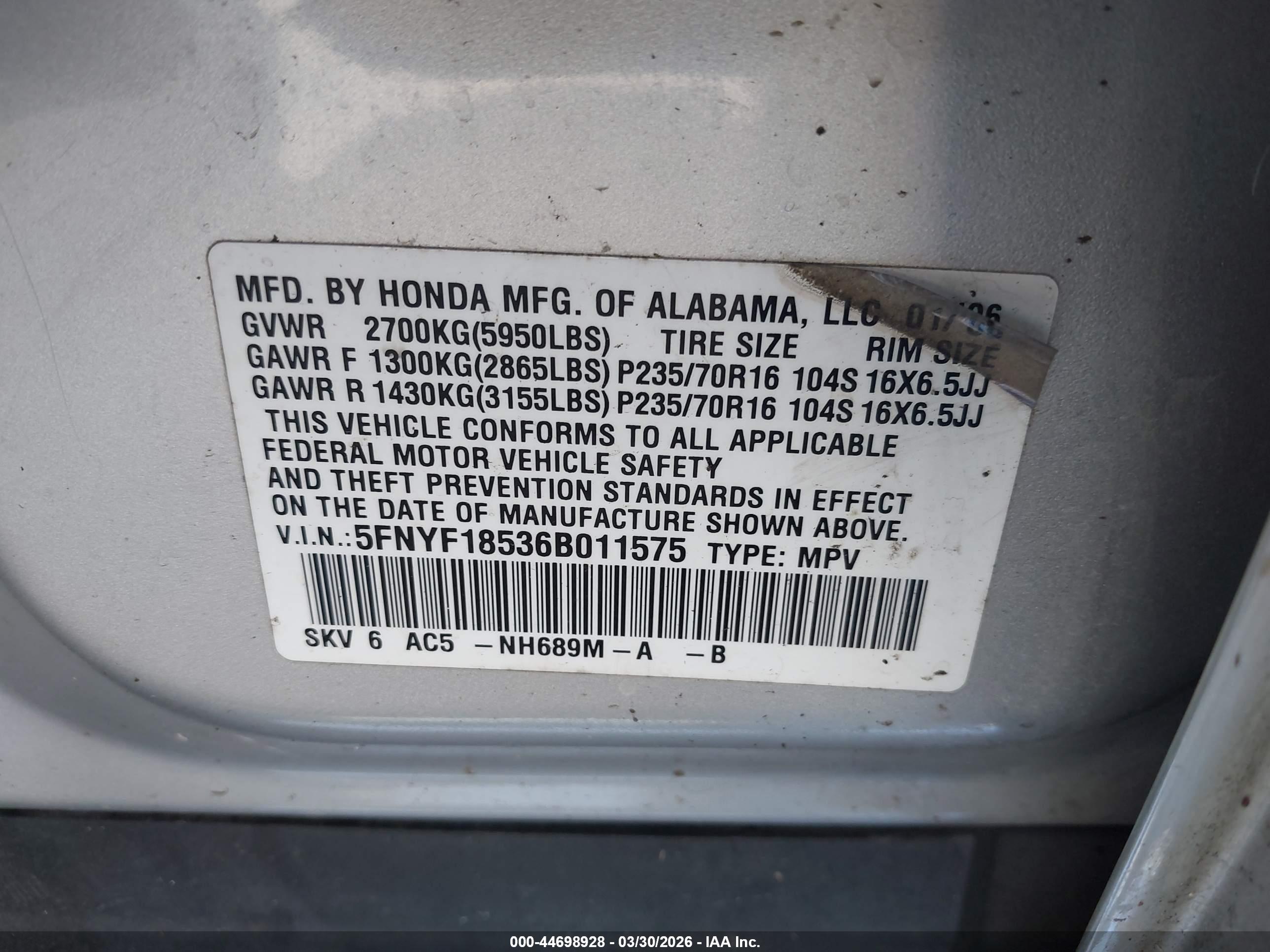 HONDA PILOT image 9