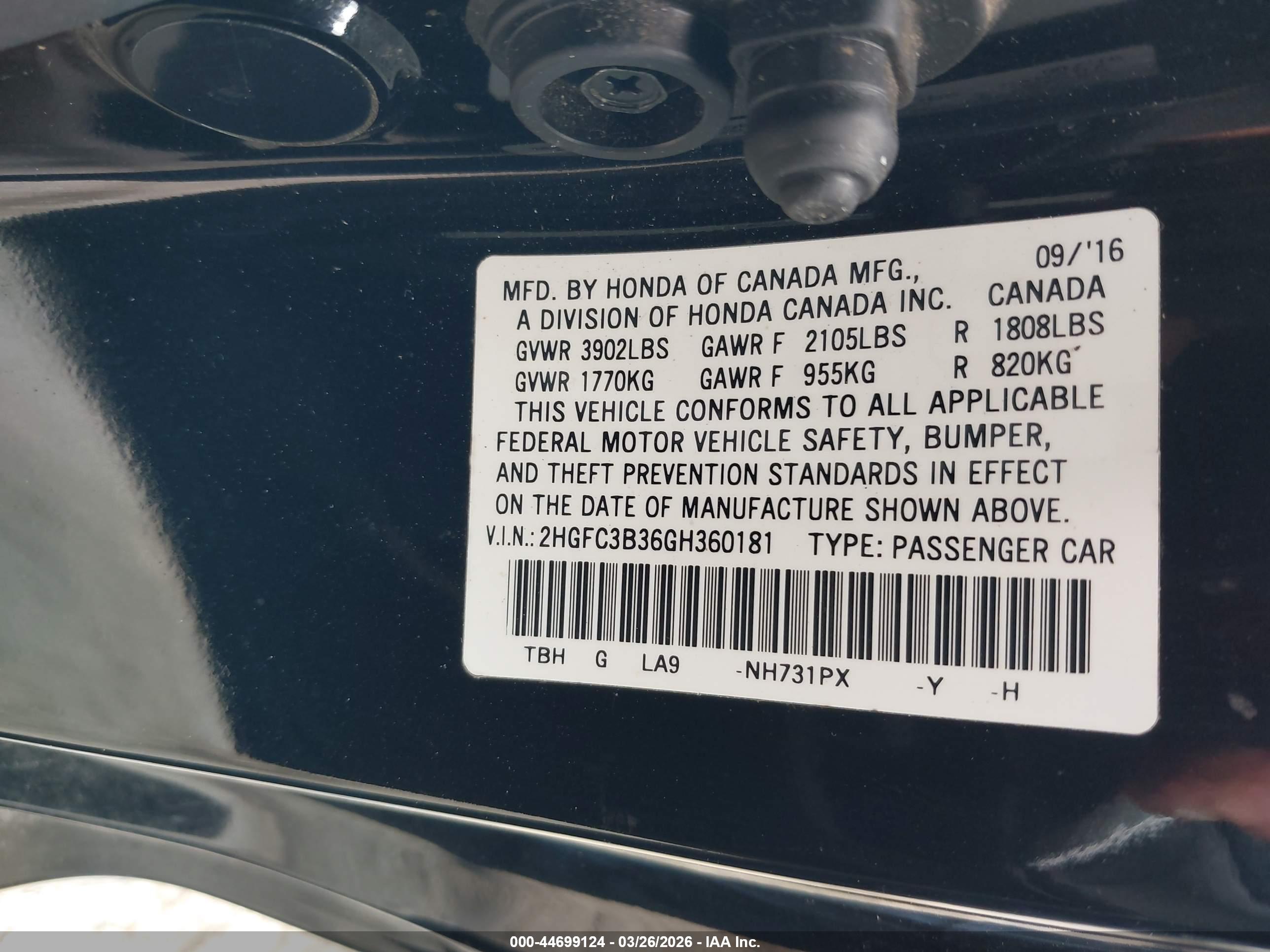 HONDA CIVIC image 9