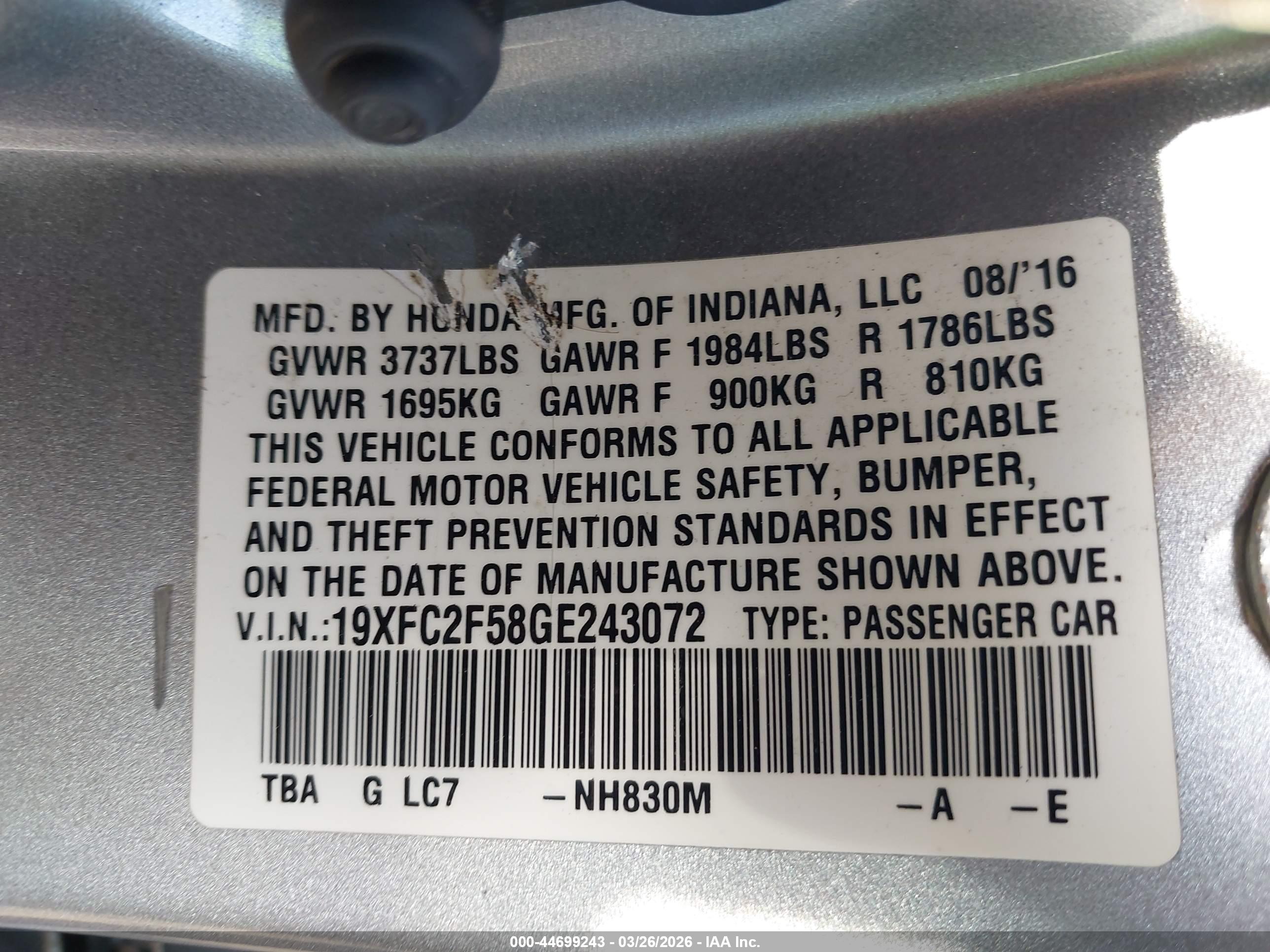 HONDA CIVIC image 9