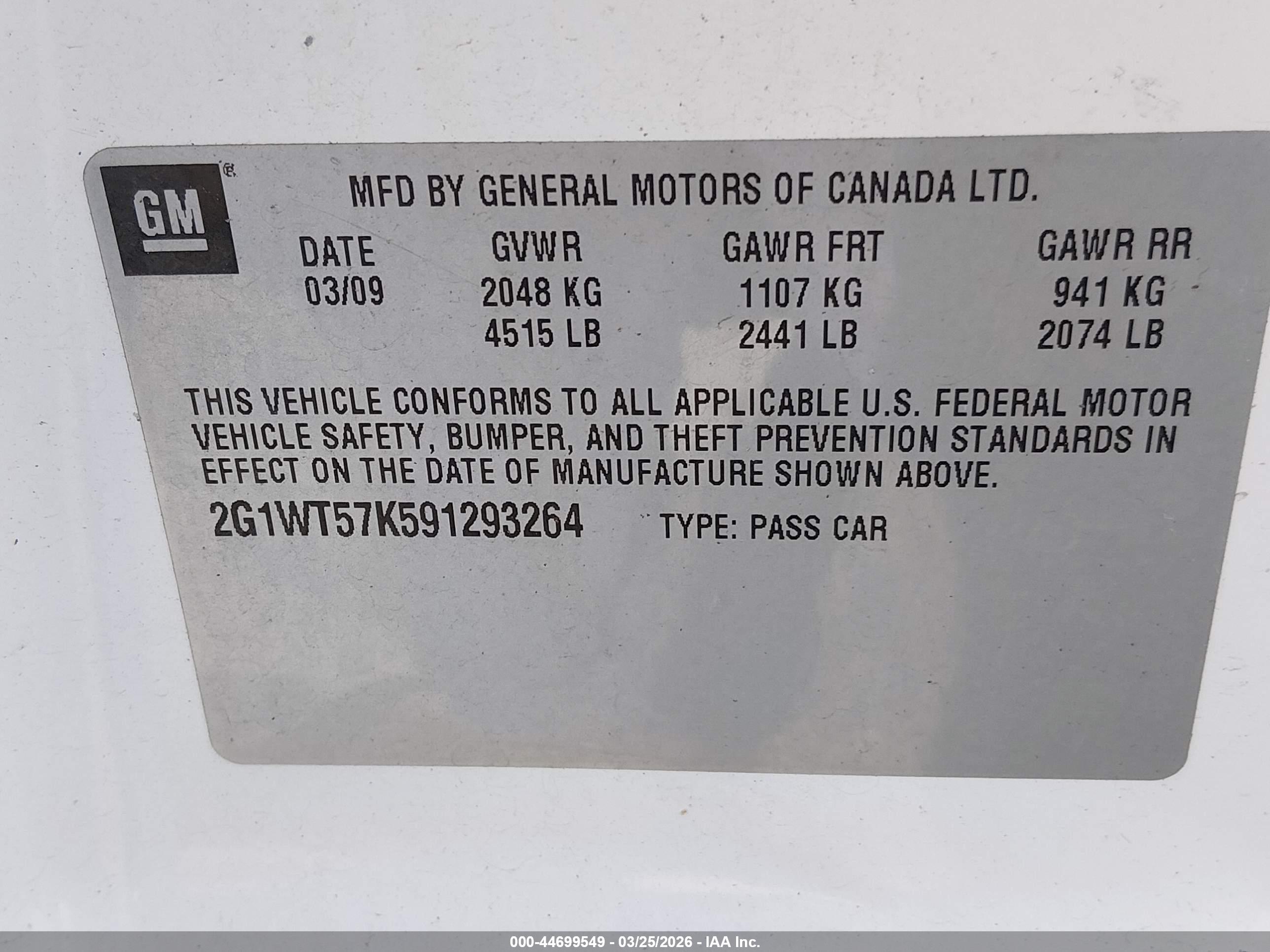 CHEVROLET IMPALA image 9