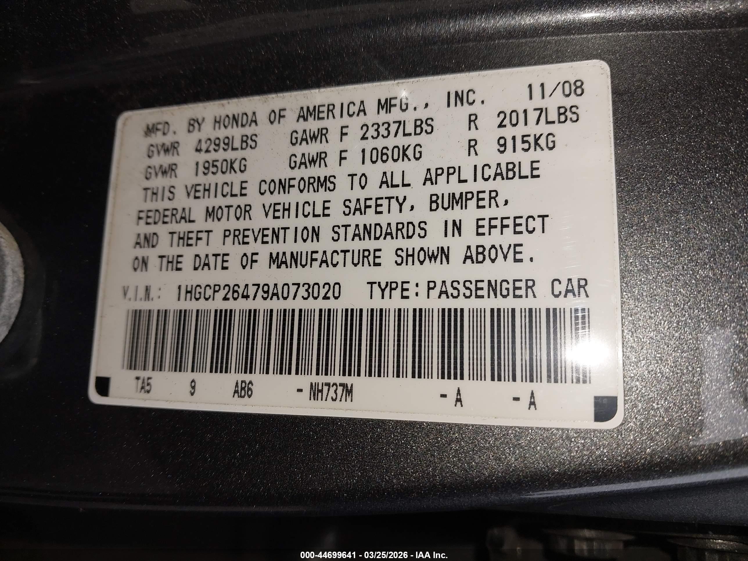 HONDA ACCORD image 9