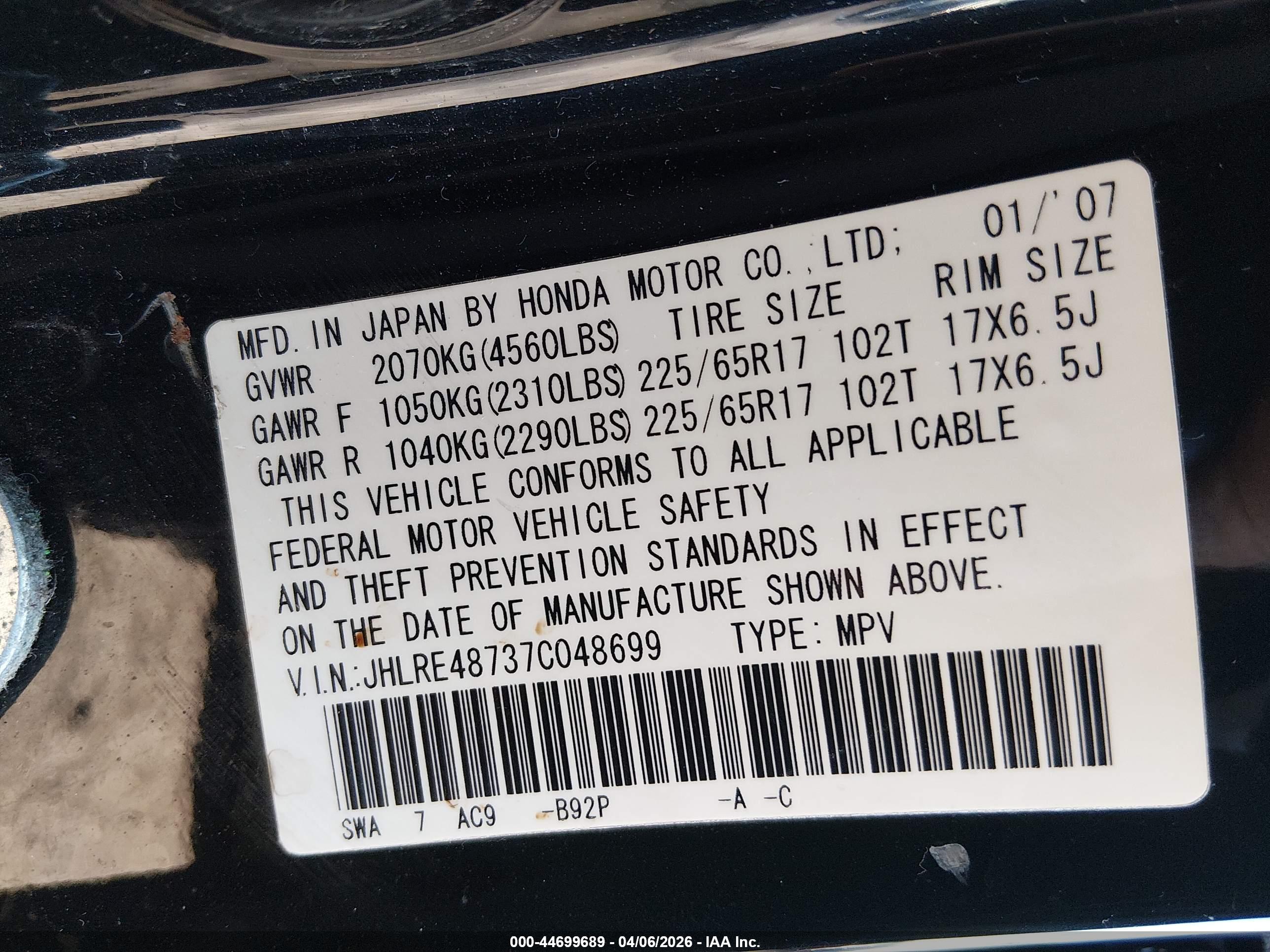 HONDA CR-V image 9