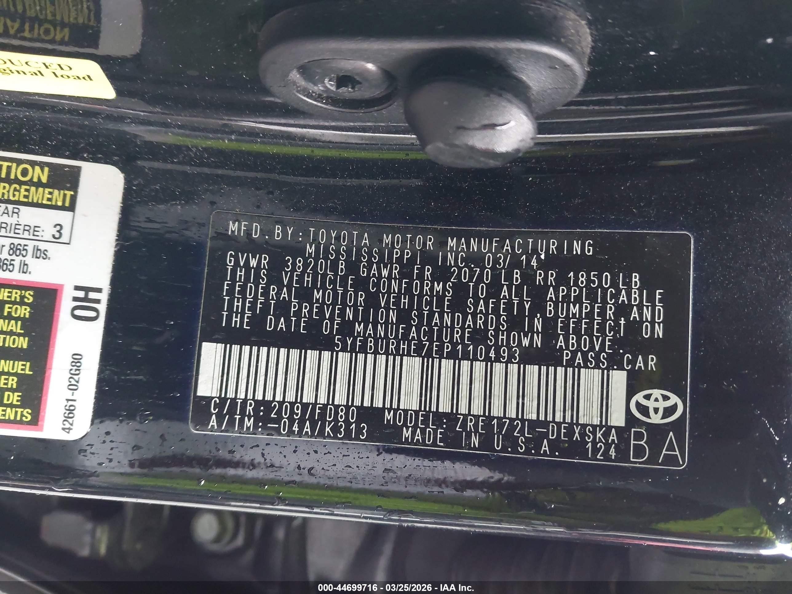 TOYOTA COROLLA image 9