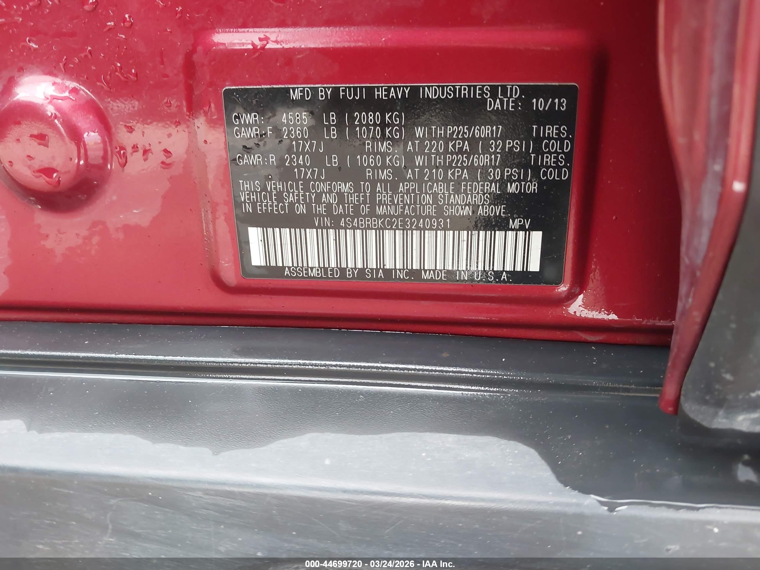 SUBARU OUTBACK image 9
