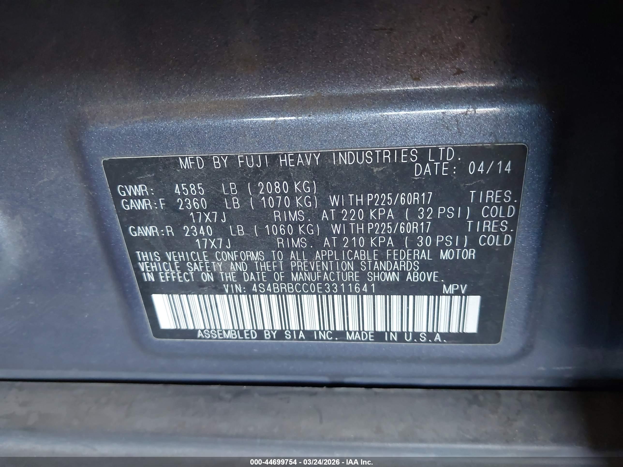 SUBARU OUTBACK image 9