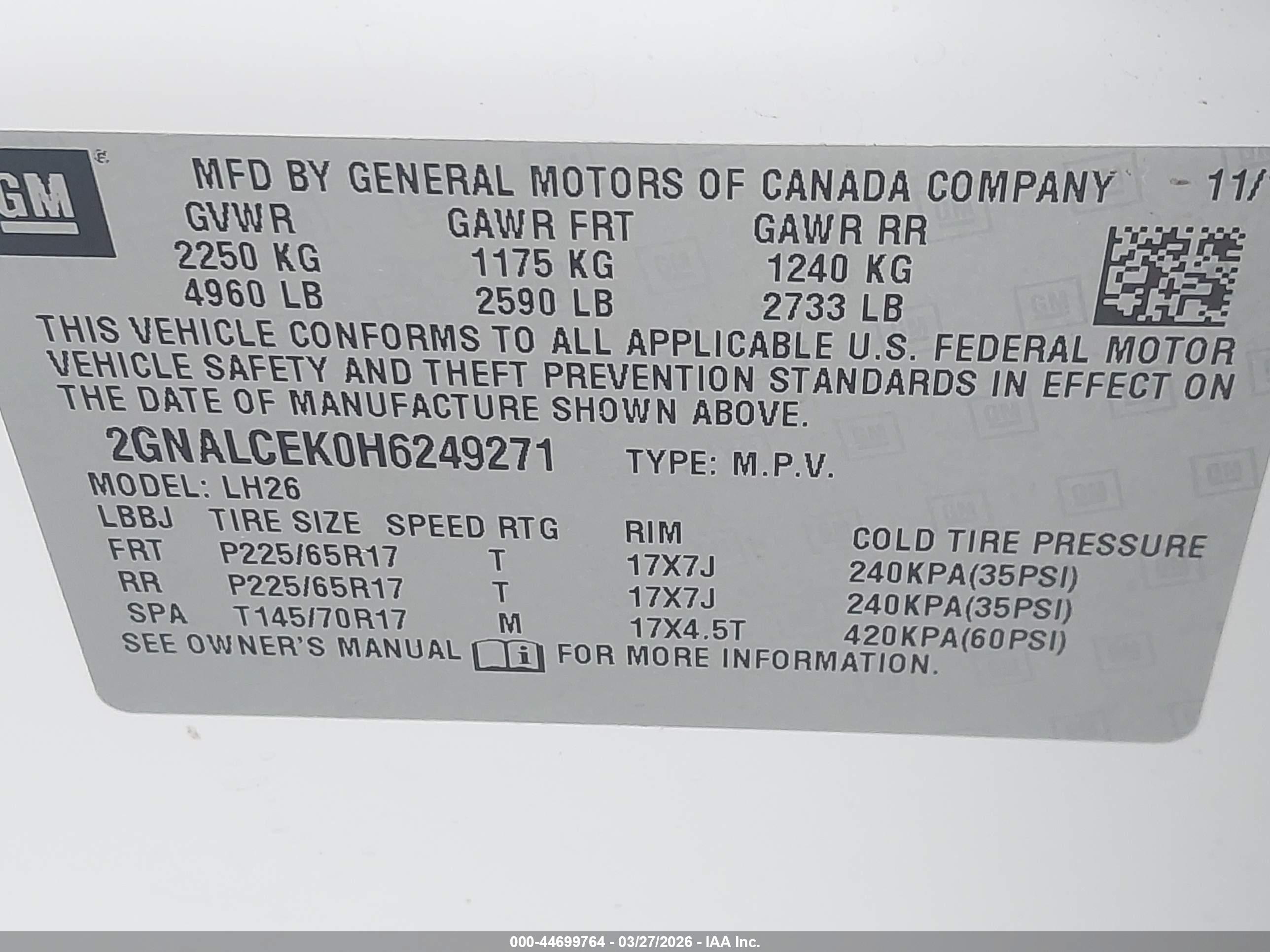 CHEVROLET EQUINOX image 9