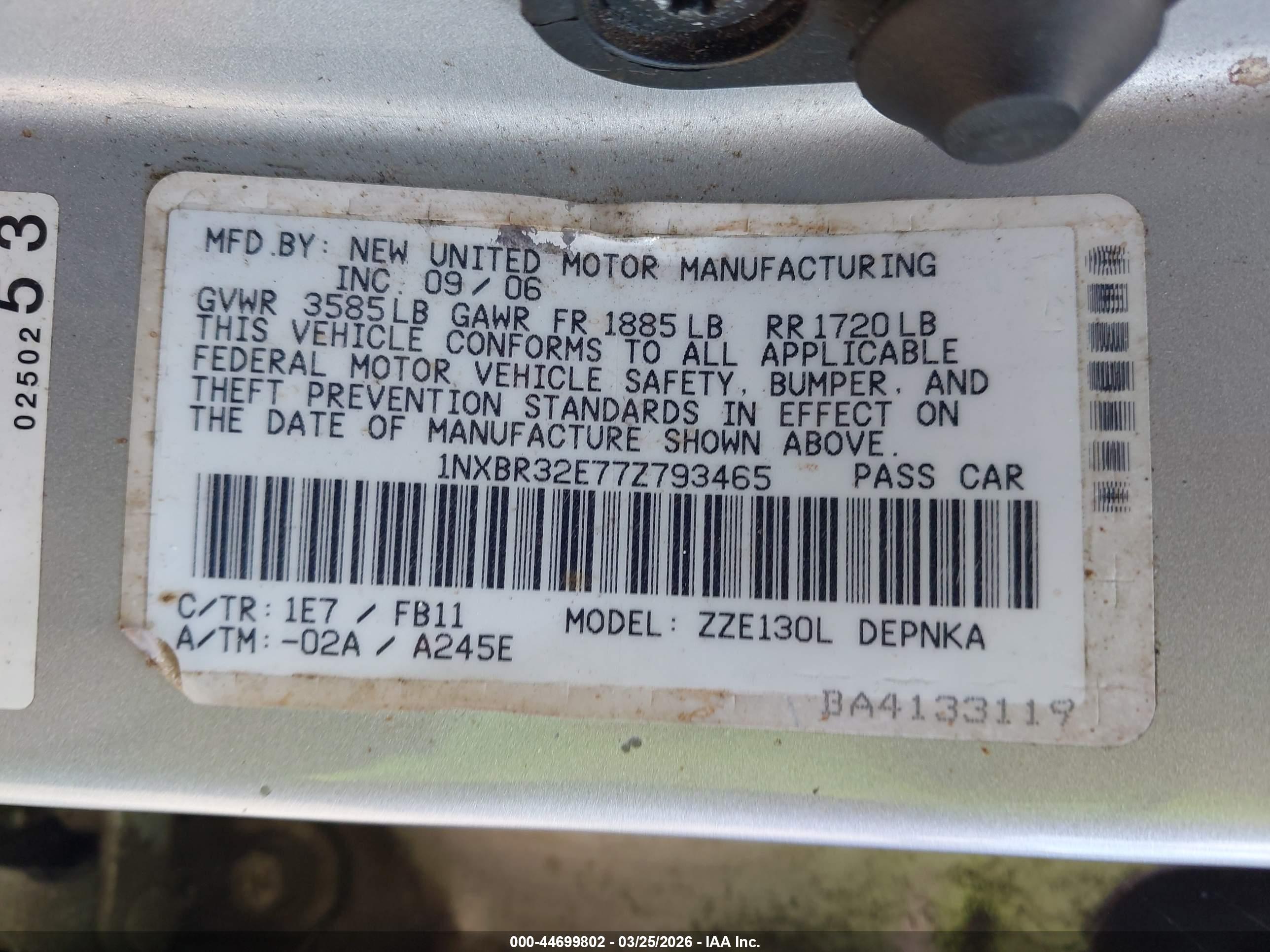 TOYOTA COROLLA image 9